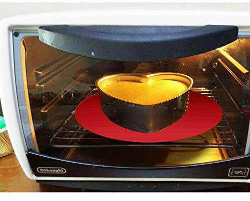 BPA-Free Silicone Microwave Mat - 12 Inch Heat-Resistant Splatter Guard & Hot Pad (475°F) | Food Grade Safe, Dishwasher Safe for Easy Cleaning | Perfect for Cooking, Baking & Protecting Countertops (Orange)