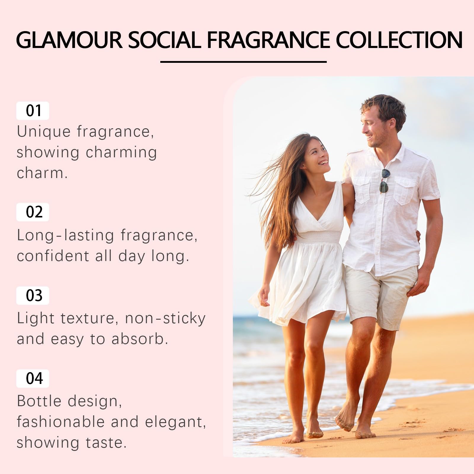 Vanilla Pheromone Perfume for Women - Long Lasting Eau de Toilette & Body Mist Spray in Pink Bottle - Romantic Date Night & Evening Wear Fragrance