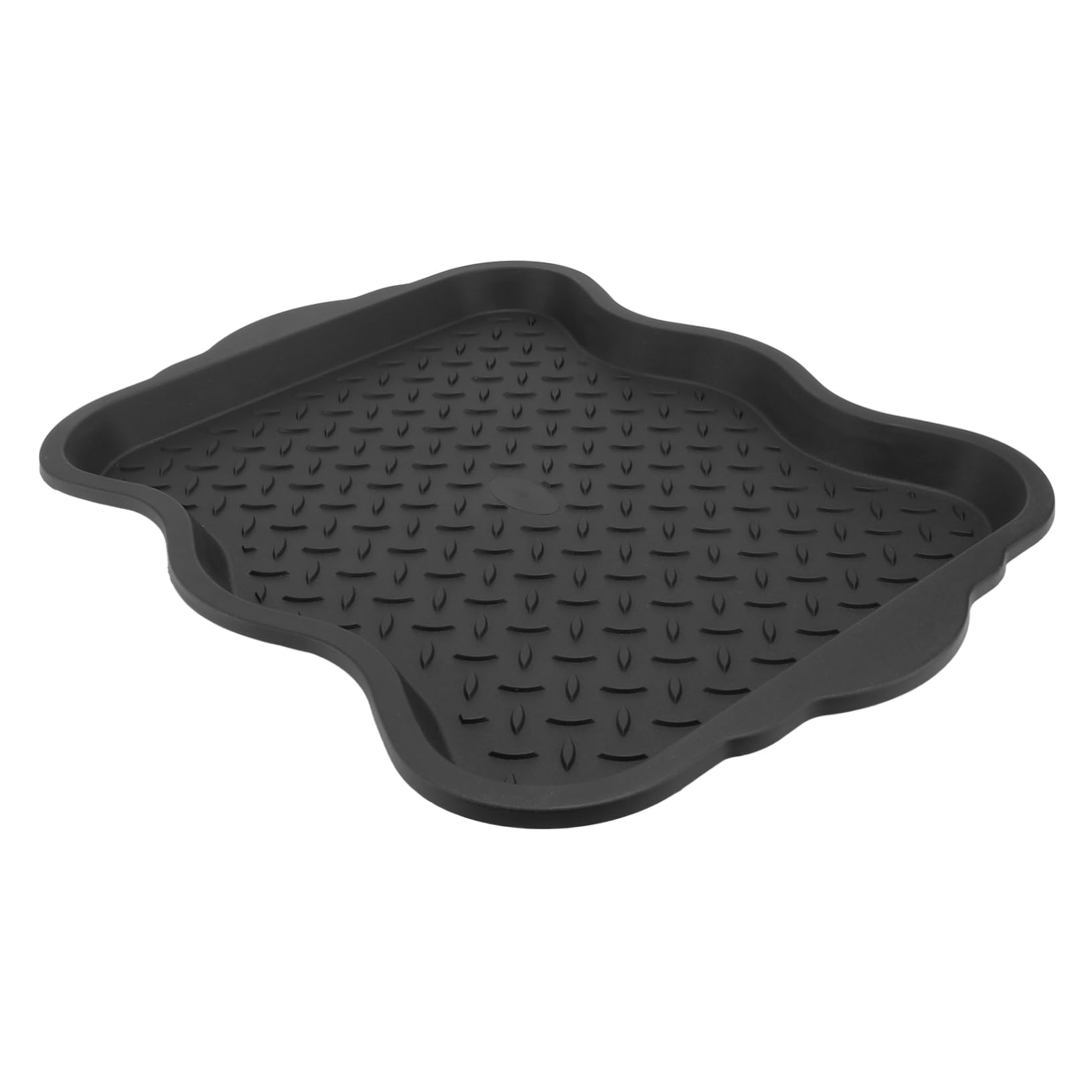 All-Weather Black Shoe Tray - Heavy Duty Boot Drip Pan for Muddy Shoes, Car Trunk Storage & Plant Saucer | Perfect for Entryway, Garage & Outdoor Use