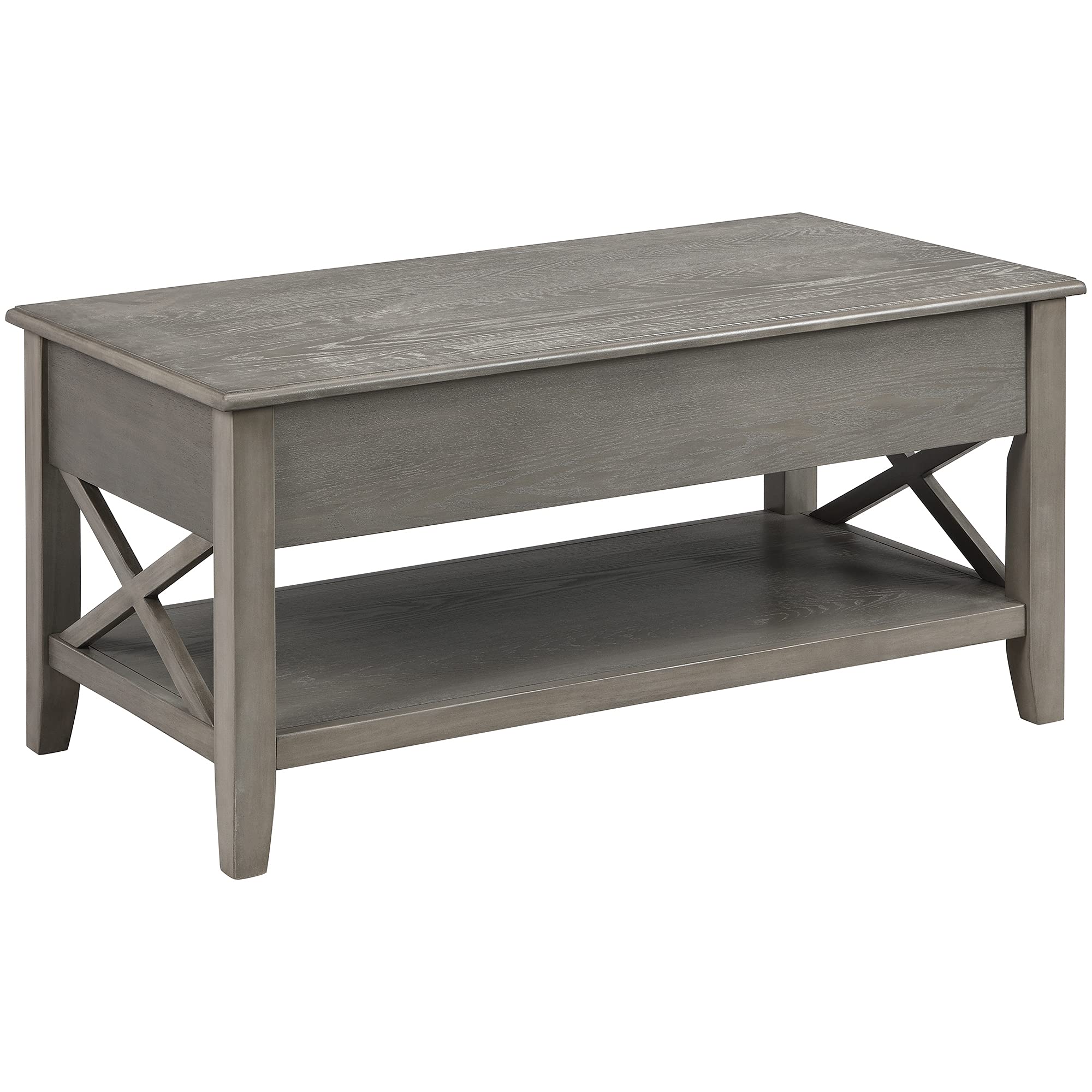FirsTime & Co. Gray Allendale Lift Top Coffee Table - 39 x 19 x 21.5 Inches, Solid Wood, Modern Design for Living Room, Home Office | Perfect for Small Spaces, Storage & Multi-Functional Use