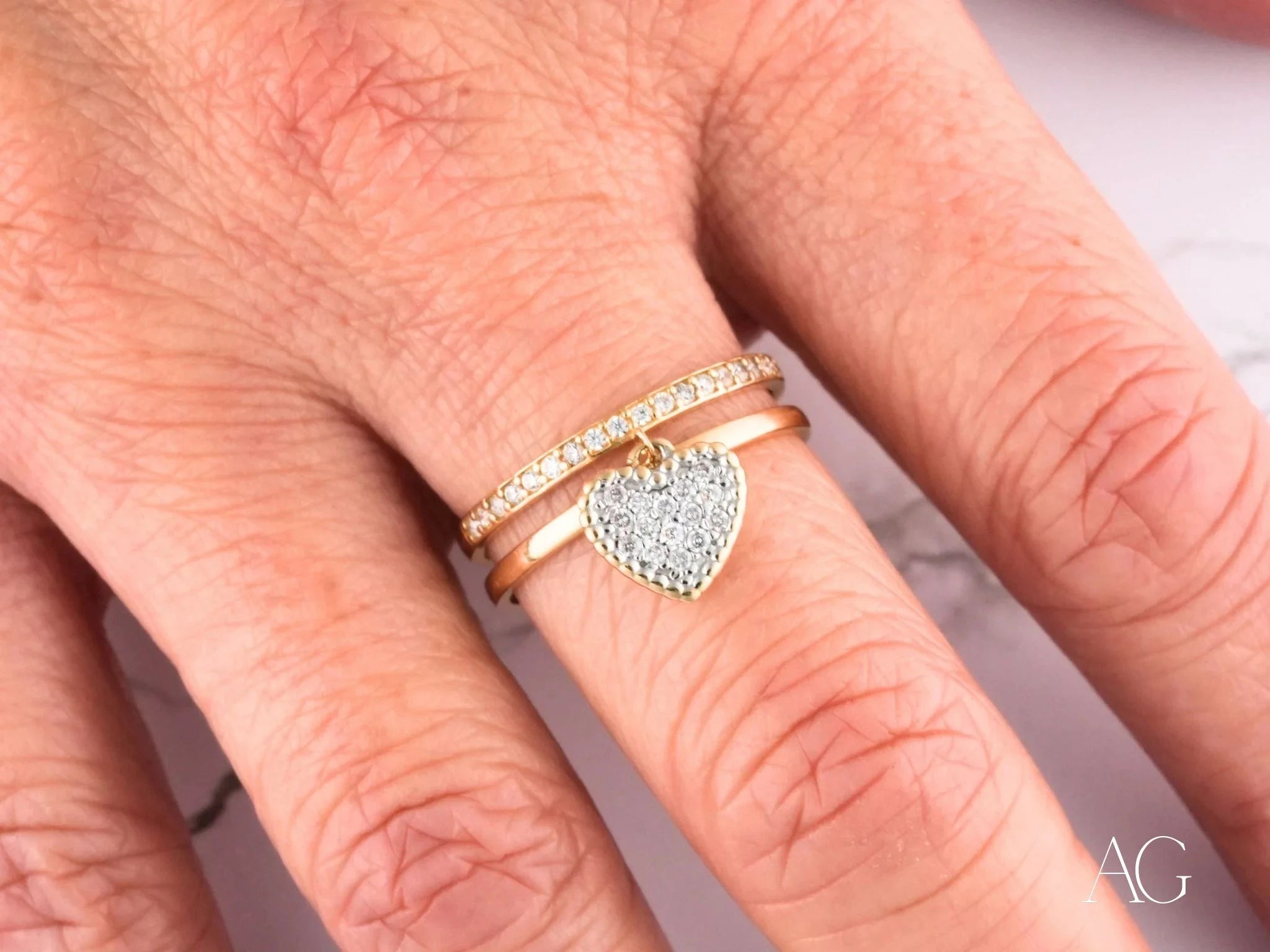 Heart's Glow Ring - Elegant 925 Sterling Silver Heart Shaped Ring with Cubic Zirconia for Women | Perfect for Valentine's Day, Anniversary Gifts & Romantic Occasions