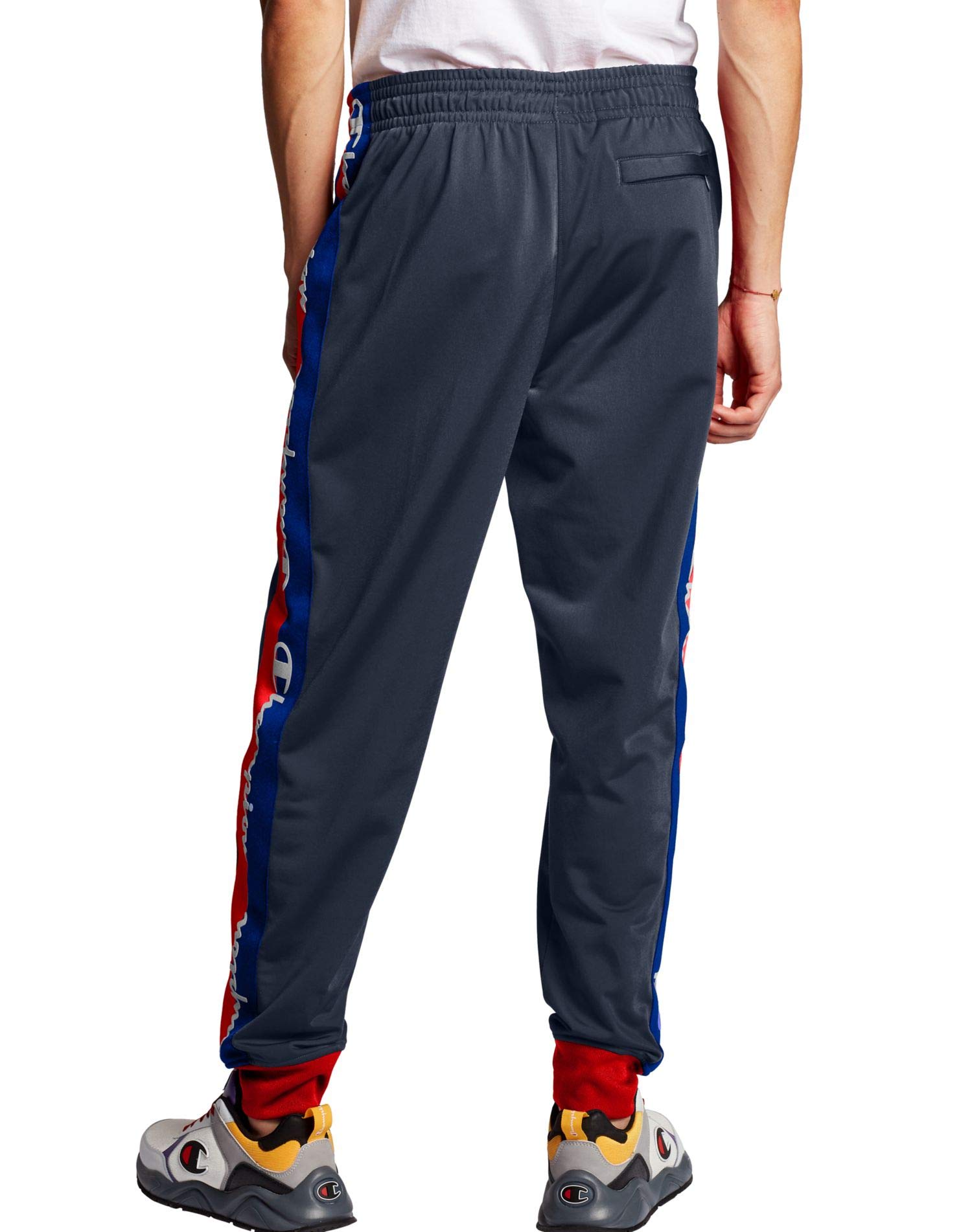 Champion Men's Performance Track Pants with Taping - Comfortable Athletic Joggers for Running & Training - 29