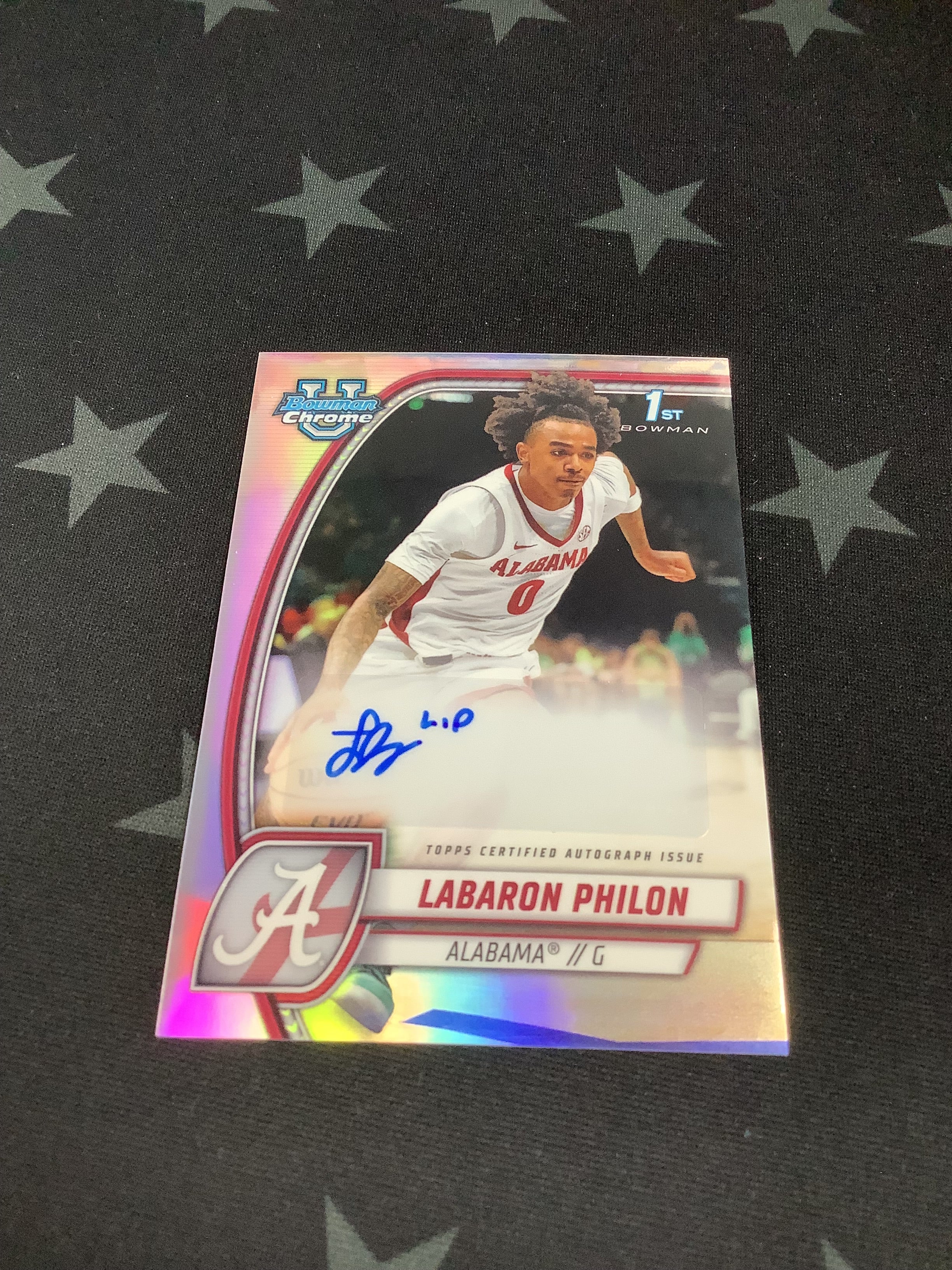 2024-2025 Bowman Chrome U LaBaron Philon 1st Refractor Autograph Rookie Card - Rare Collectible for Sports Memorabilia & Trading Card Enthusiasts - Perfect for Grading, Display, and Investment