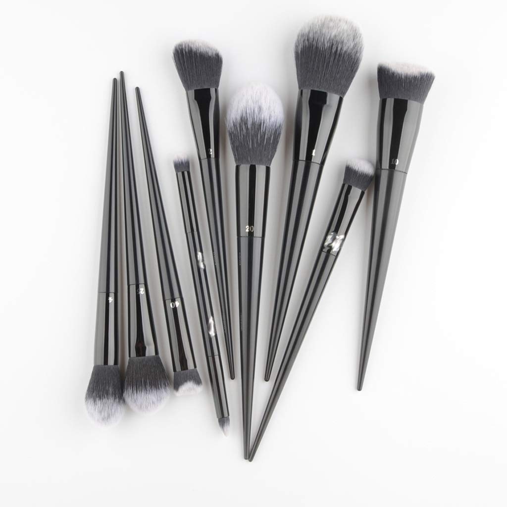9-Piece Professional Makeup Brush Set - Foundation, Powder, Blusher, Eyeshadow, Concealer & Contour Brushes for Flawless Makeup Application - Perfect for Daily Use, Travel & Professional Makeup Artists