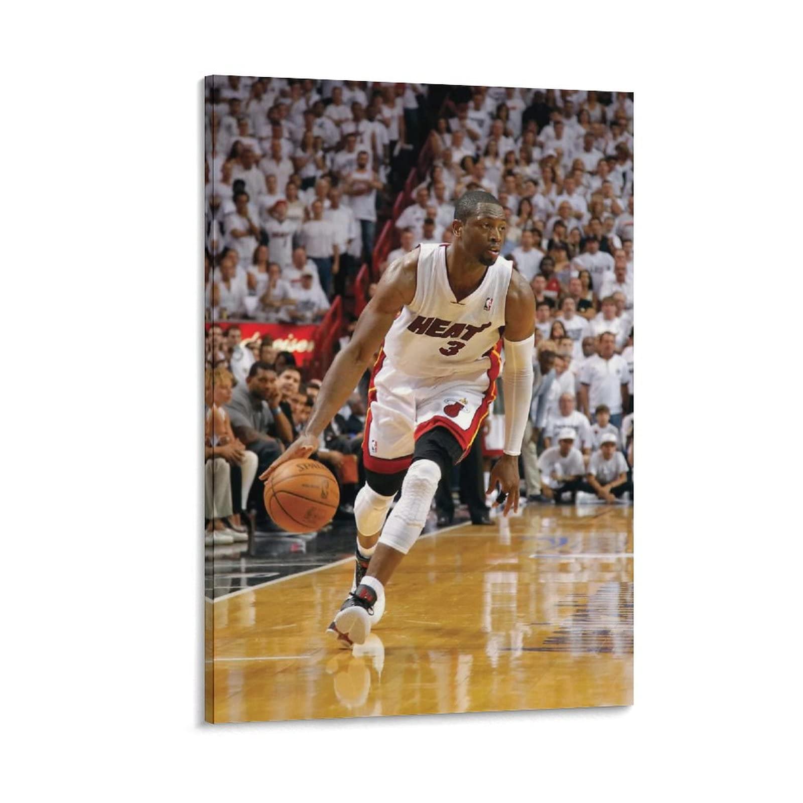Dwyane Wade Basketball Poster - 24x36 Inch (60x90cm) NBA Player Wall Art Print, Sports Decor for Bedroom, Living Room, Man Cave & Office - Perfect Gift for Basketball Fans