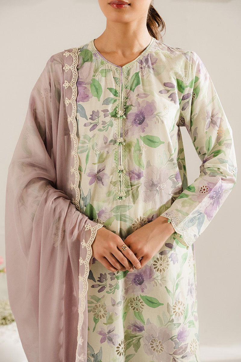 LAVENDER SERENITY 3-Piece Outfit Set (Shirt, Pants & Dupatta) - Elegant Women's Ethnic Wear for Festivals, Weddings & Special Occasions