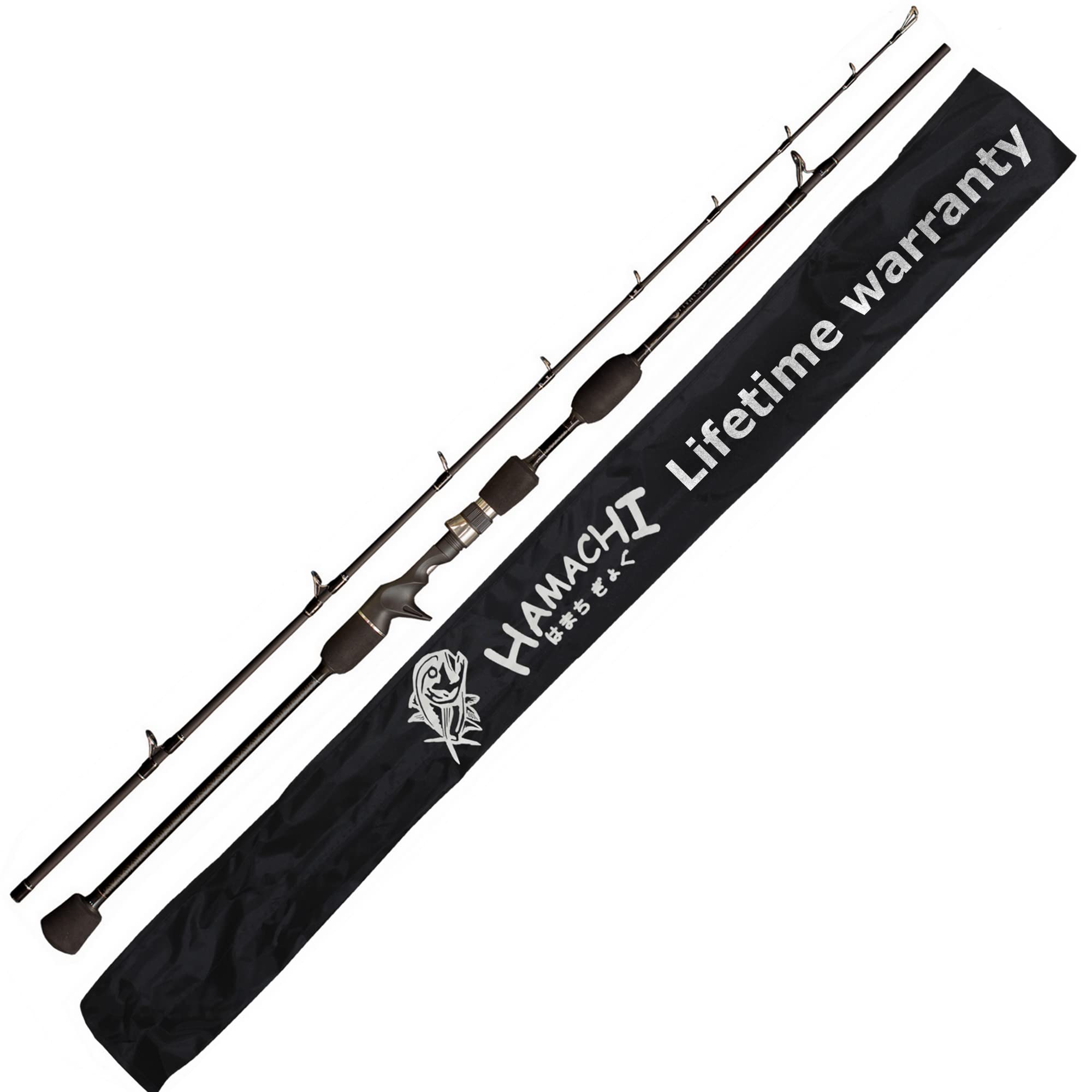 Hamachi 2020 Zenku Super Nano Fishing Rod - Conventional & Casting Rod for Saltwater & Freshwater Fishing - Perfect for Bass, Trout, and Offshore Angling