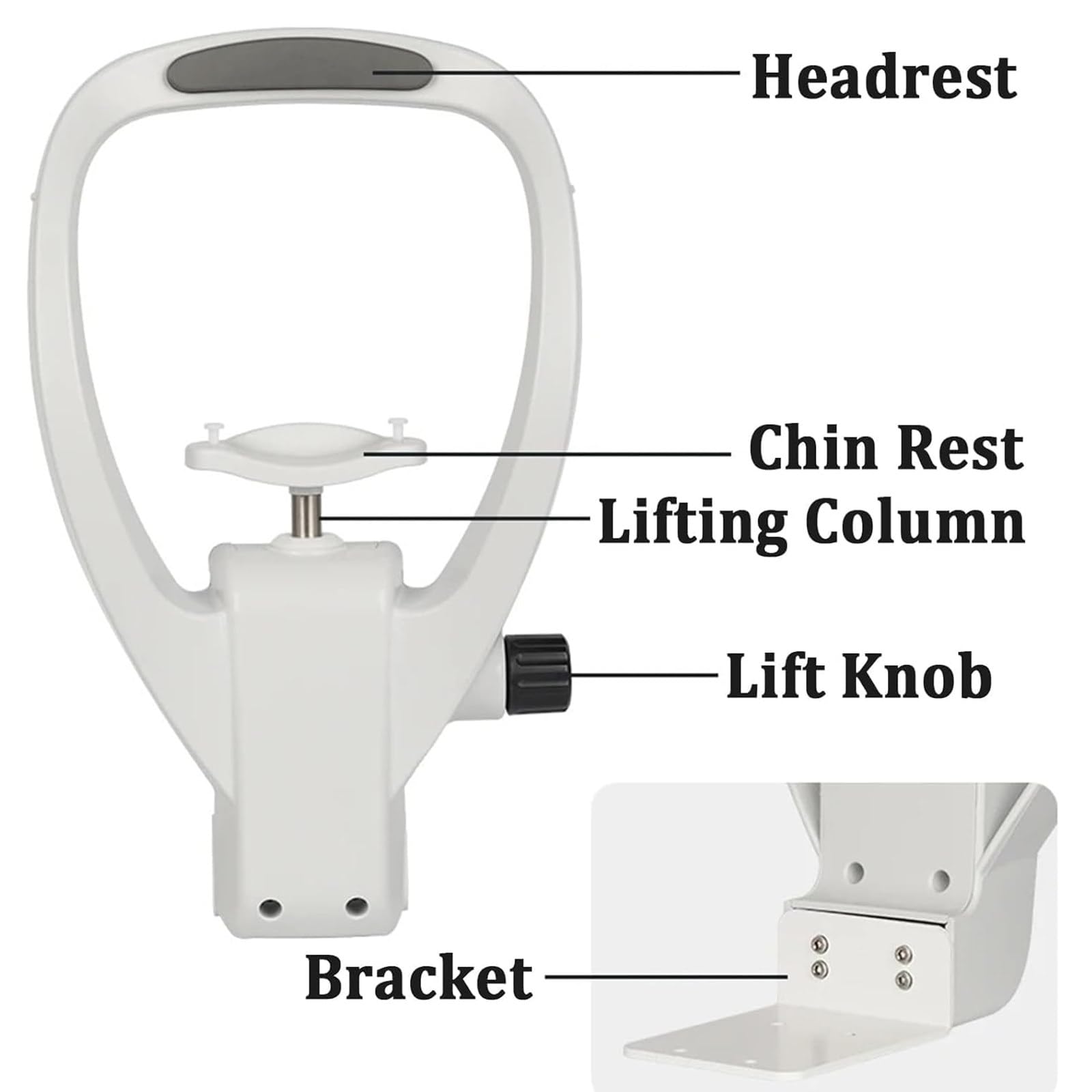 Adjustable Forehead & Chin Rest Set - Premium Optometry Accessory for Eyeglasses & Eye Exams - Perfect for Optometrists, Ophthalmologists & Vision Testing Equipment