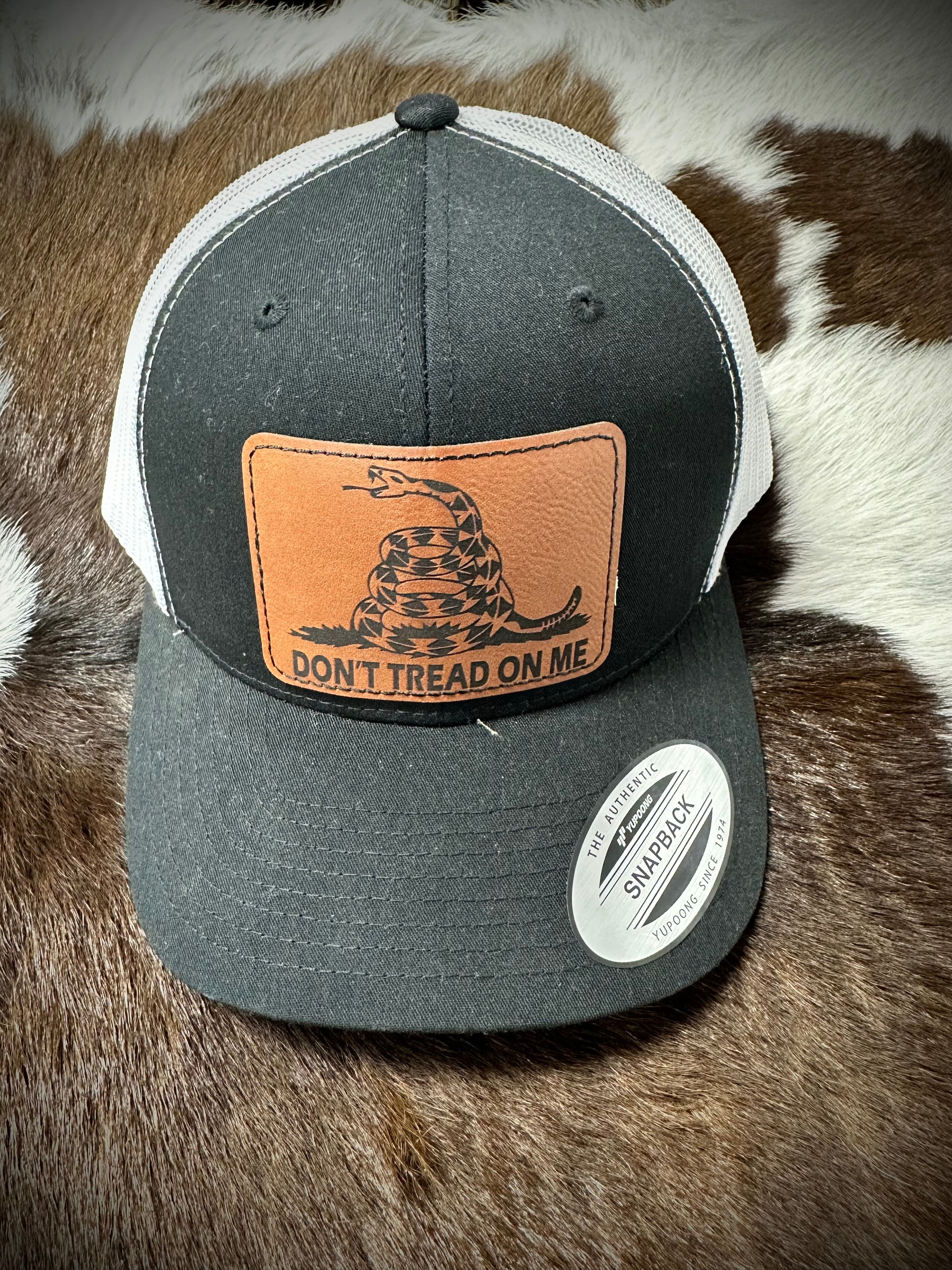 Men's Black 'Don't Tread on Me' Baseball Cap - Patriotic Adjustable Snapback Hat for Outdoor Activities, Sports & Casual Wear