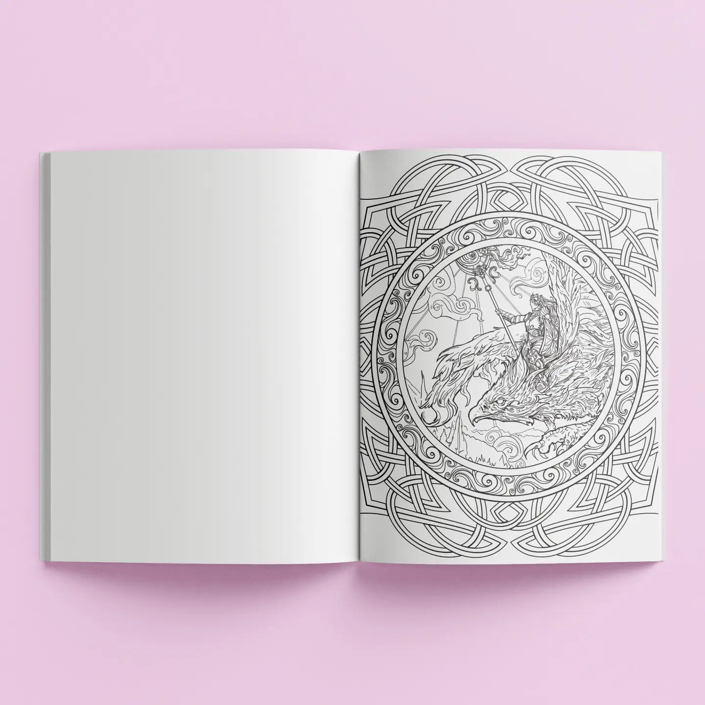 Zen Coloring Book for Adults - Mythical Creatures & Fantasy Art - Stress Relief & Mindfulness Meditation - Perfect for Relaxation, Art Therapy & Creative Inspiration