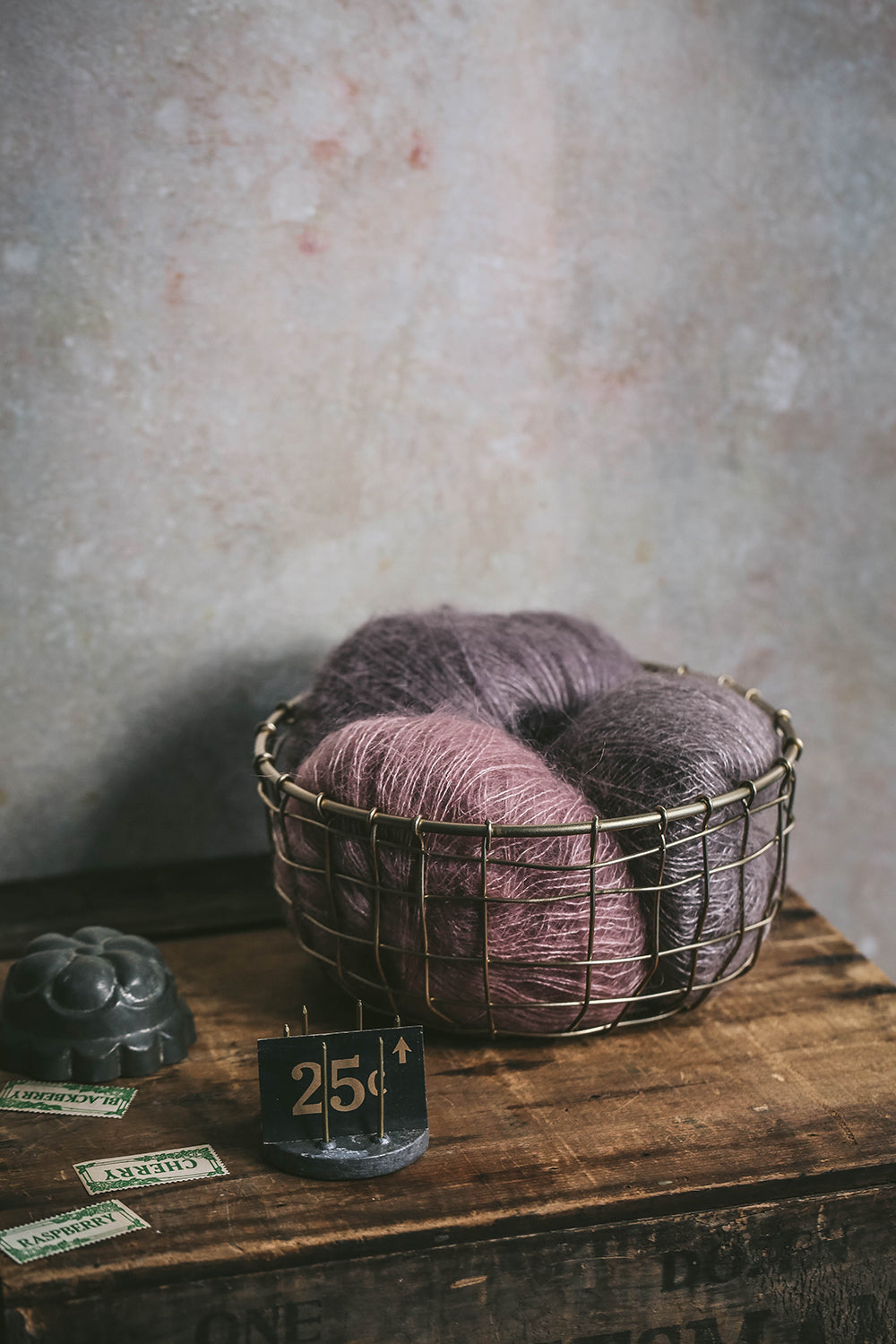 Round Brass Wire Basket - Small Decorative Storage for Bathroom, Kitchen & Office Organization