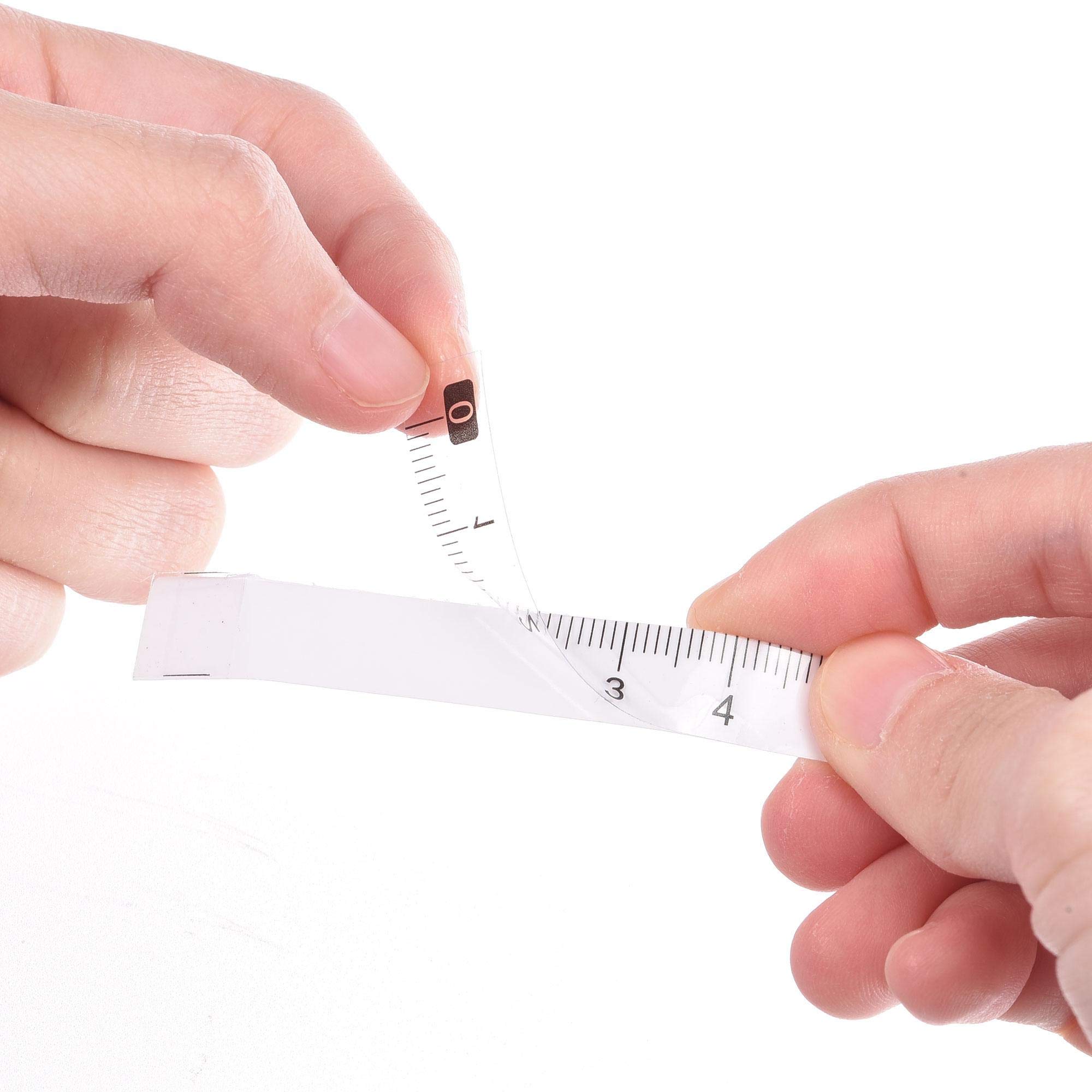 uxcell 100cm Left to Right Read Adhesive Measuring Tape - Transparent Stick-On Workbench Ruler for DIY Projects, Woodworking & Crafting