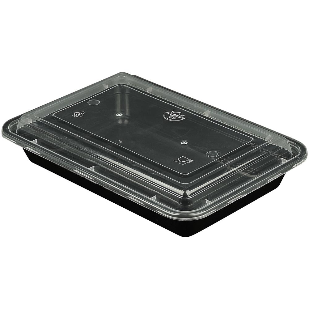 Microwave Safe Food Storage Containers with Lid and Utensils - BPA Free, Reusable, Leak Proof Meal Prep Containers for Office Lunch, Meal Delivery & Leftovers