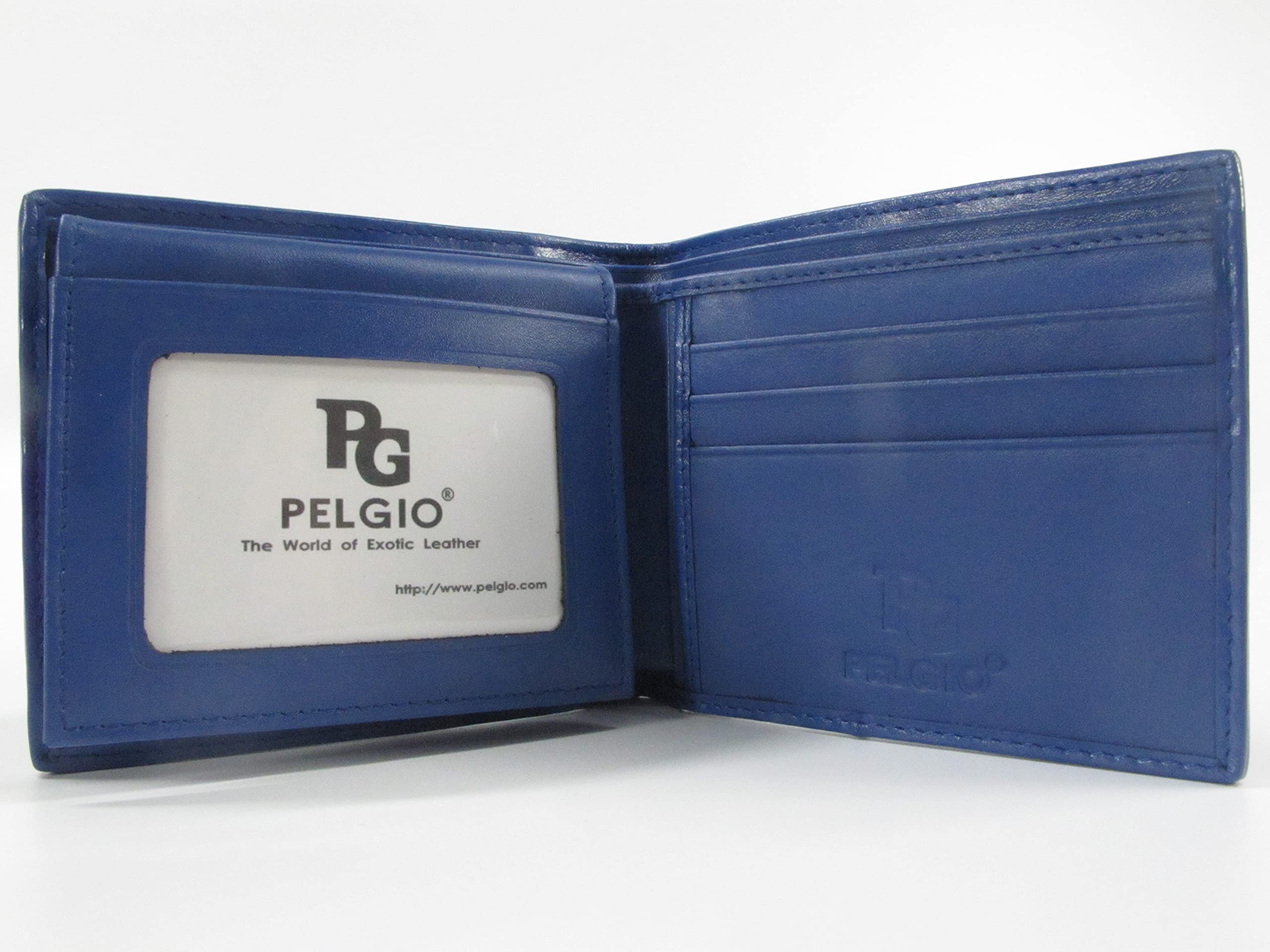 Authentic Stingray Shagreen Leather Bifold Wallet for Men - Premium Blue Genuine Ray Skin Wallet - Perfect for Everyday Carry, Business & Gift Giving