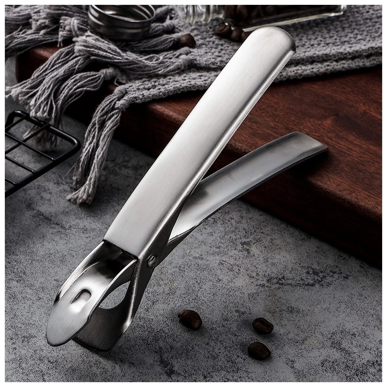 Premium Stainless Steel Kitchen Tongs - Heat-Resistant Bowl & Pot Gripper, Microwave Oven Safe, Anti-Scalding Clip for Cooking, Serving & BBQ | Ideal for Baking, Salad Tossing & Grilling