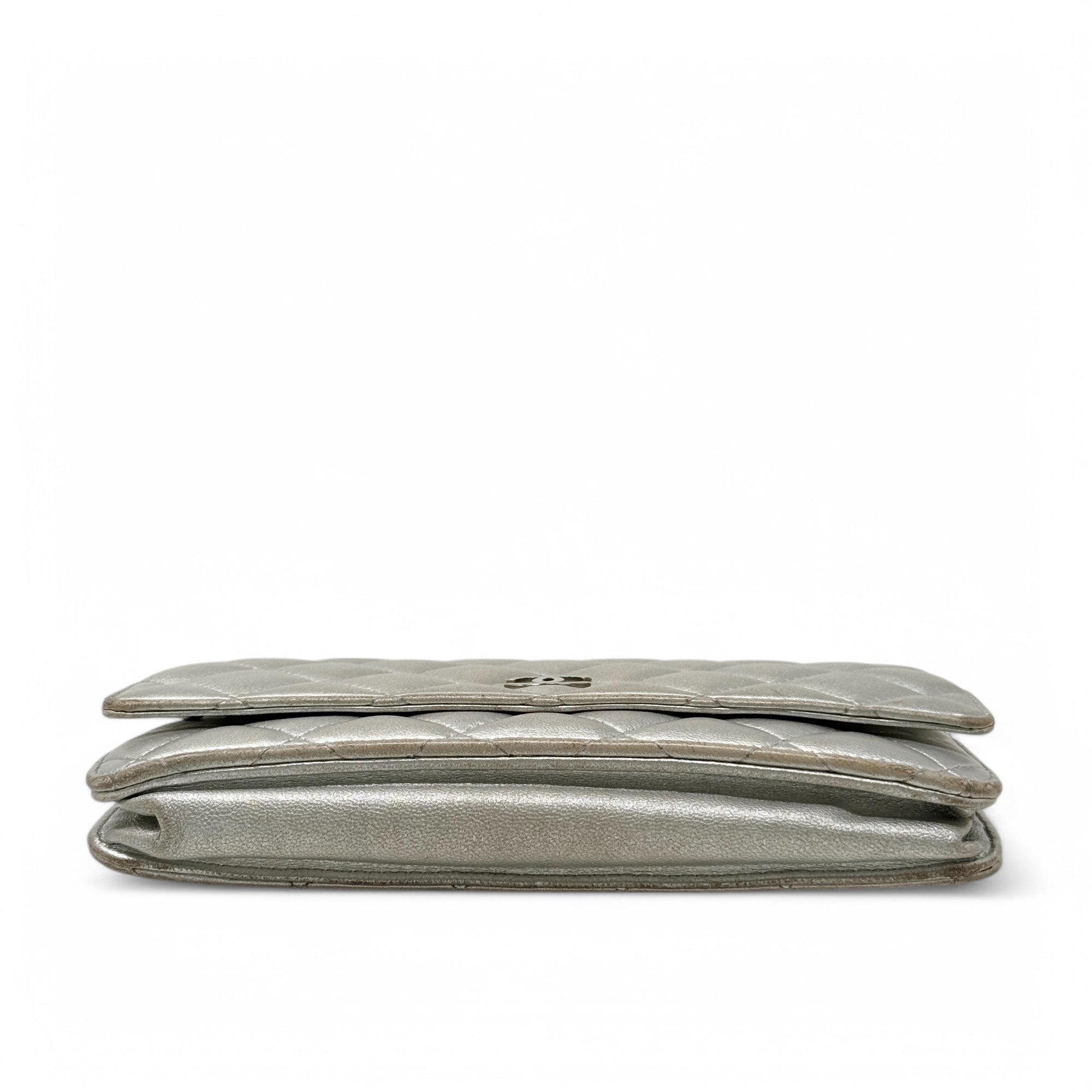 Chanel Silver Wallet On Chain Crossbody Bag - Luxury Designer WOC for Women | Perfect for Parties, Date Nights & Everyday Use