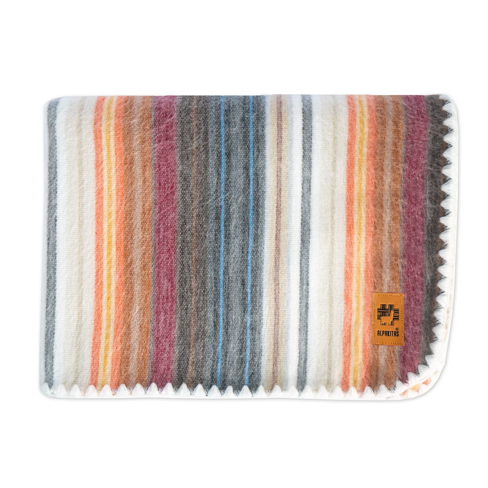 Premium Alpaca Wool Throw Blanket - Soft & Warm 64