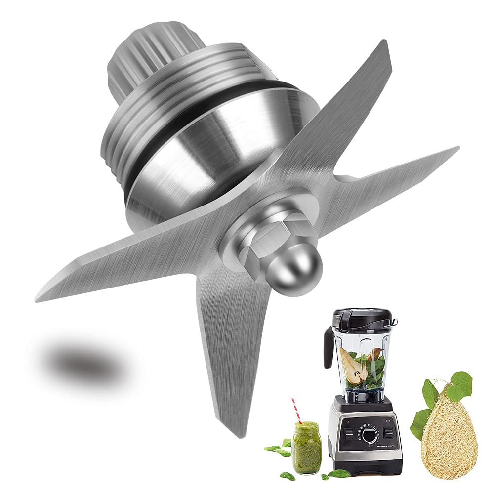 Premium Stainless Steel Wet Blade Assembly Replacement for Vitamix Blenders - Fits 64oz, 48oz & 32oz Containers - Durable Blender Blades for Smoothies, Sauces & Nut Butters