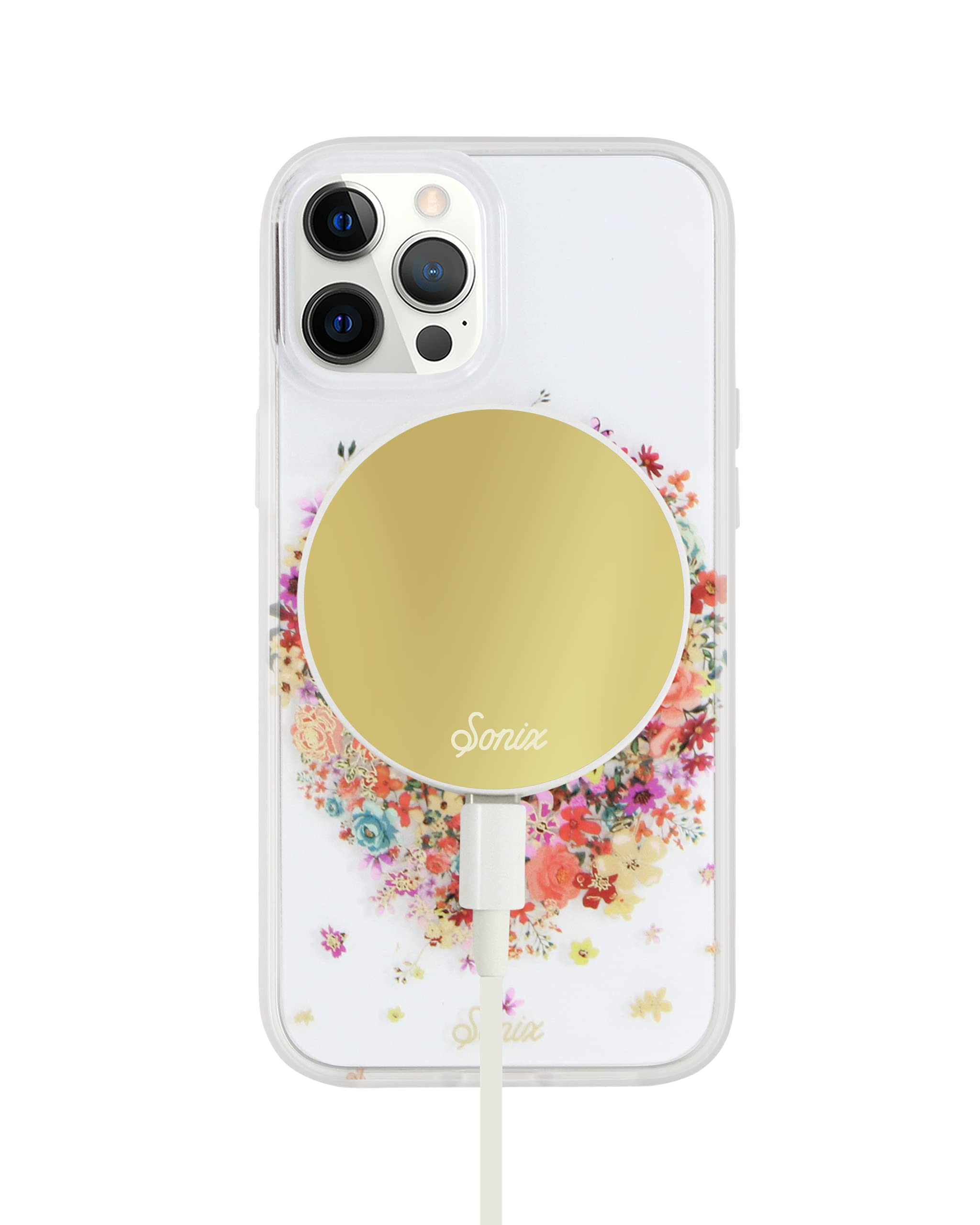 Sonix Fawna MagSafe Compatible iPhone 12 Pro Max Case - 10ft Drop Tested Protective Cover with Deer Flower Wreath Design | Perfect for Outdoor Adventures, Daily Use & Wireless Charging