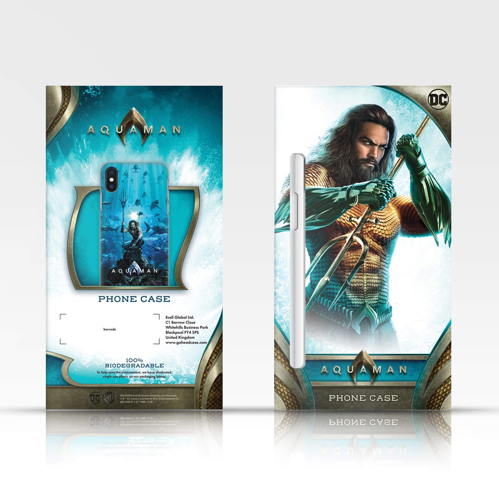Official Aquaman Movie Hard Back Phone Case - Compatible with iPhone 13 Pro Max | Durable Protection | Superhero Gift for Fans | Perfect for Movie Nights & Comic Conventions