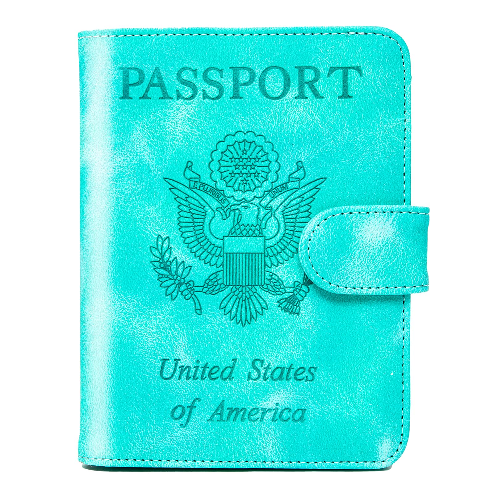 Premium RFID Blocking Passport Holder & Travel Wallet for Women & Men - Secure Aquamarine Passport Cover for International Travel - Perfect for Airports, Vacations & Business Trips