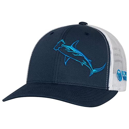 Hammerhead Shark - Navy/White