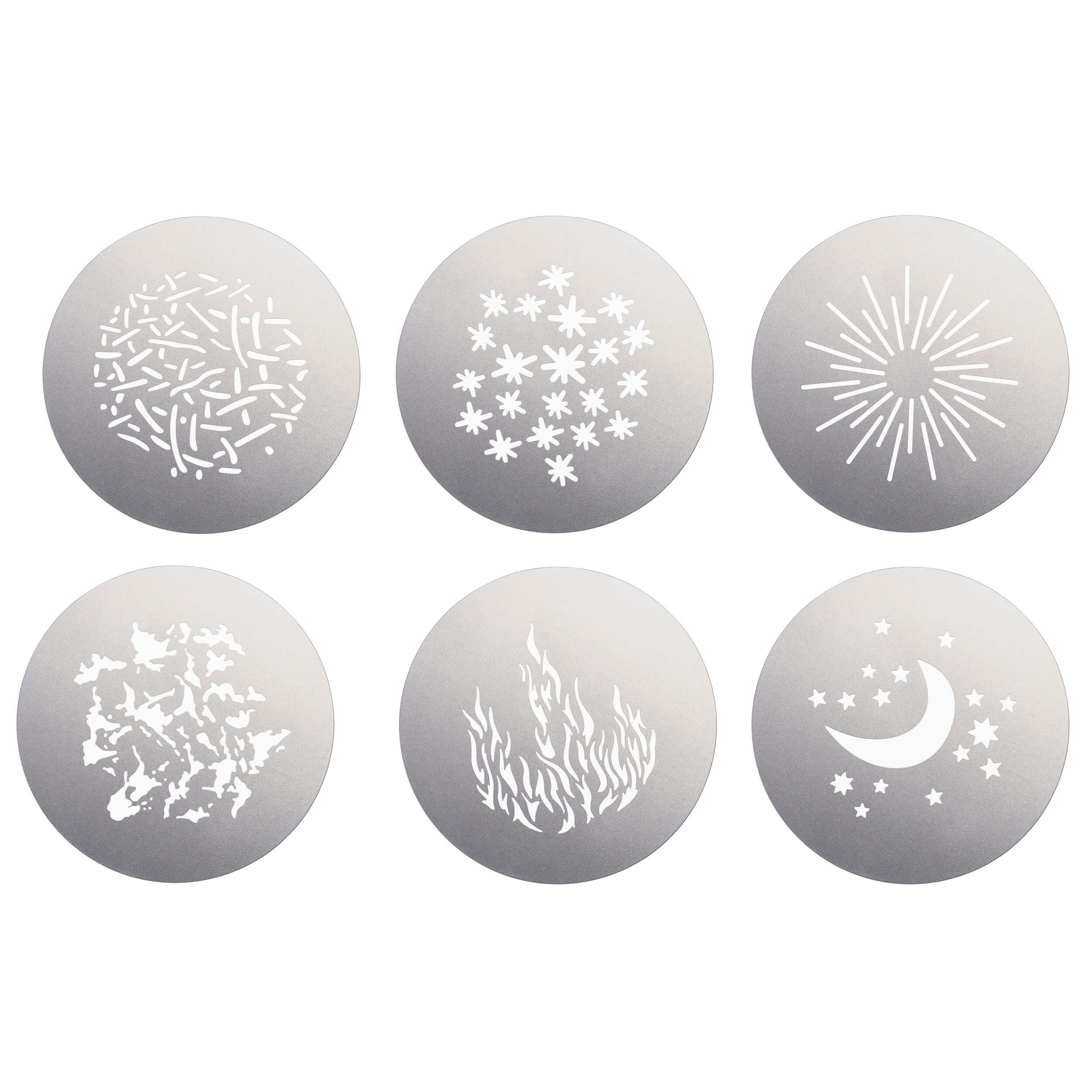 6-Piece Gobo Set SA09 001 - Compatible with Godox SA P, MLP, BFP & BLP Projection Attachments - Perfect for Stage Lighting, Photography & Theater Projections