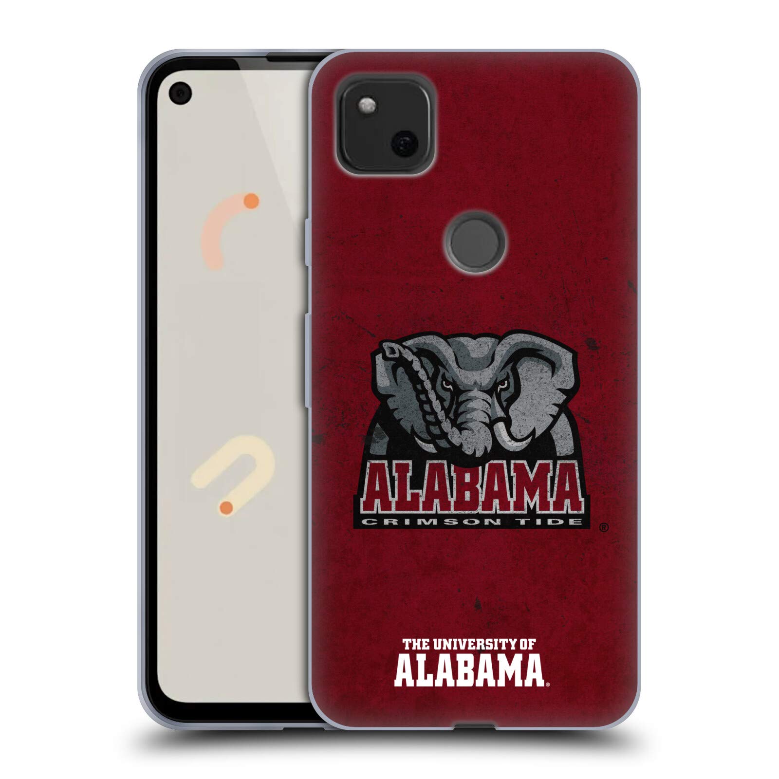 Alabama UA Distressed Gel Case for Google Pixel 4a - College Fan Gift