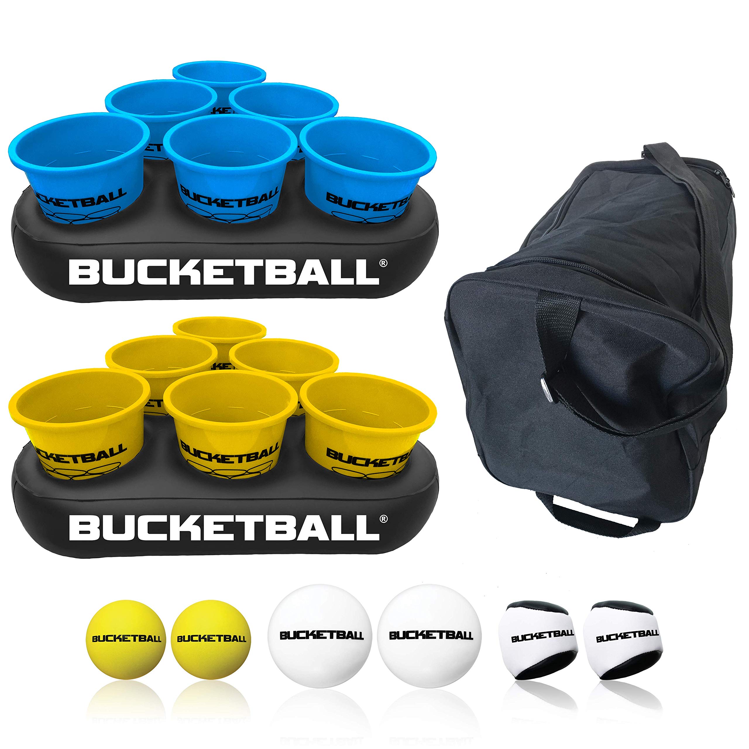 BucketBall Team Color Edition - 12 Vibrant Color Options | Original Giant Pong Game for Outdoor Fun | Perfect for Camping, Beach, Yard, Tailgate Parties & Family Gatherings