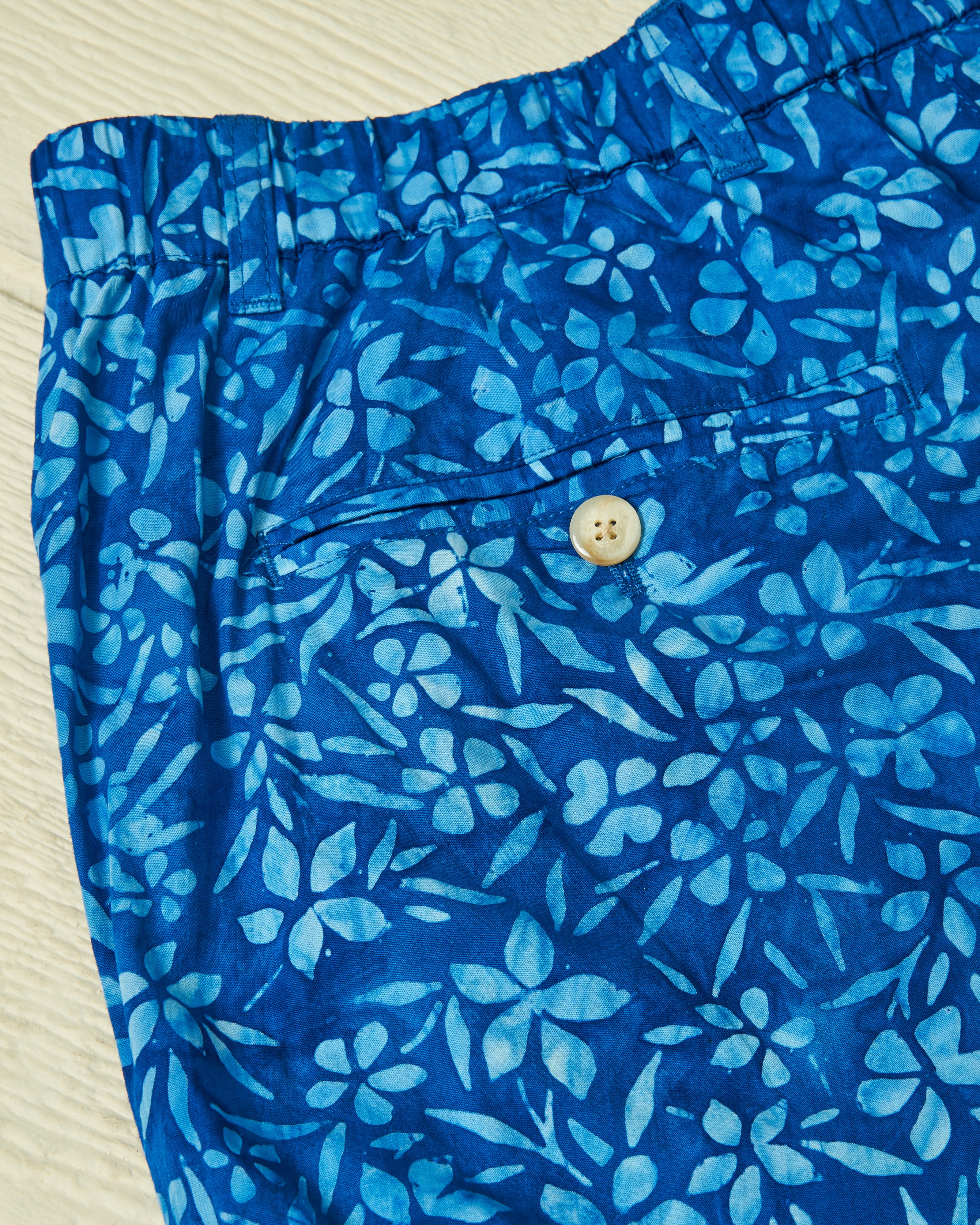 Stylish Batik Shorts in Atlantic Blue - Comfortable & Trendy Casual Wear for Summer Outings, Beach Trips, and Vacation