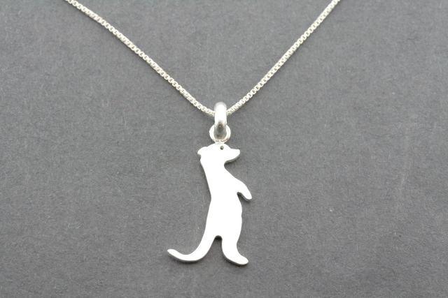 Sterling Silver Meerkat Necklace - Elegant Animal Jewelry for Women, Perfect Gift for Nature Lovers & Wildlife Enthusiasts - Ideal for Daily Wear, Special Occasions & Animal-Themed Events