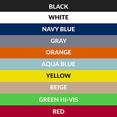 ( 10 Pair) Black + White + Navy + Gray + Orange + Aqua Blue + Yellow + Beige + Green + Red