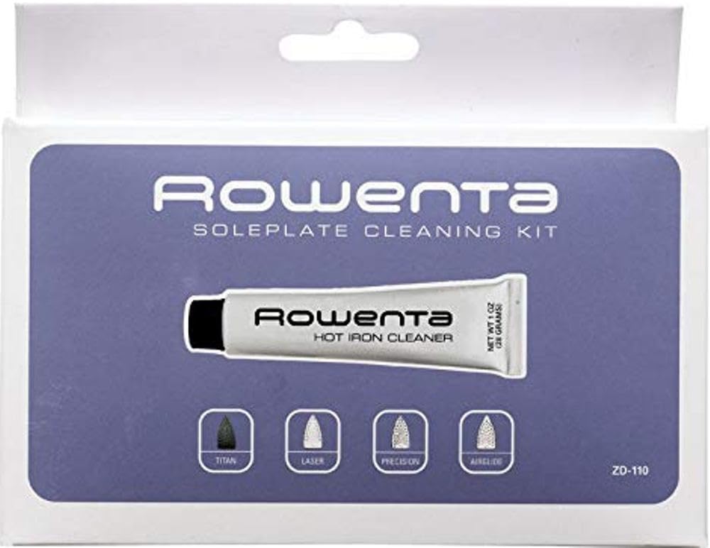 Rowenta Iron Cleaning Kit - Steam Iron Descaler & Maintenance Set for Efficient Ironing | Perfect for Home, Laundry, and Professional Use