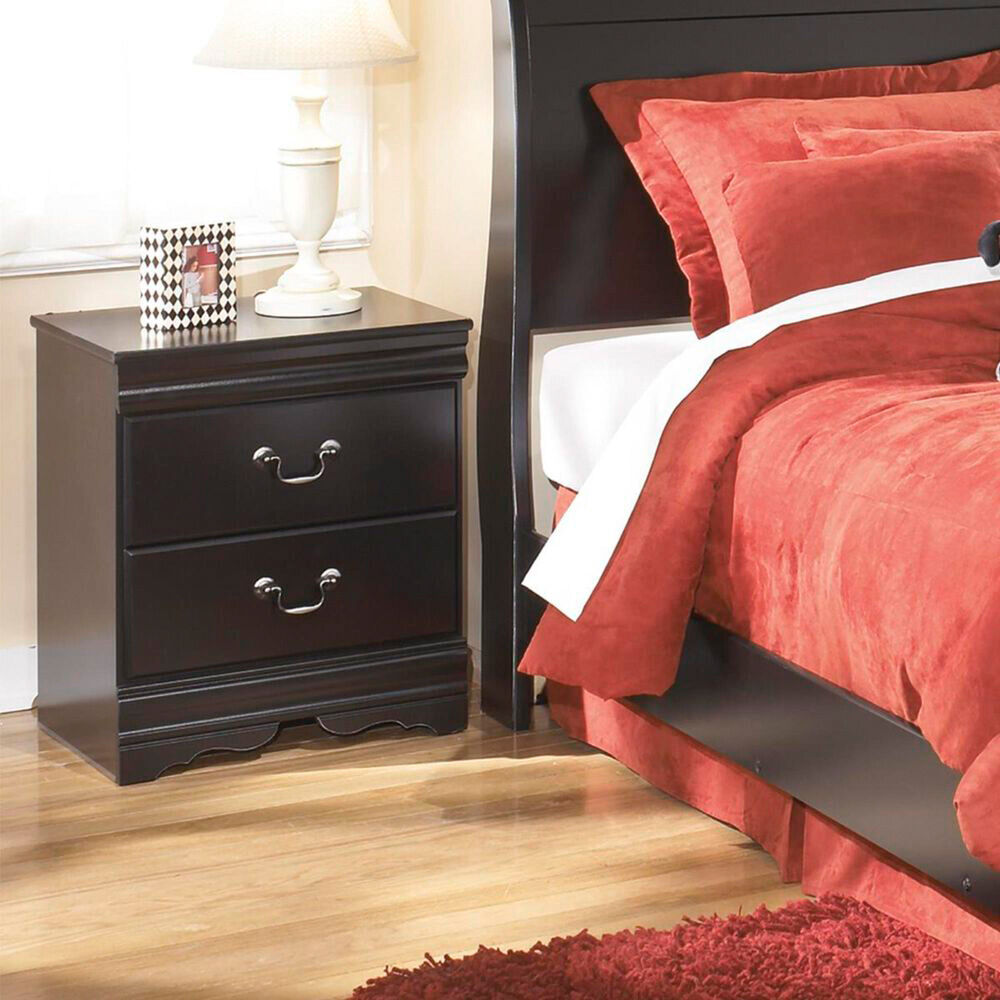 Huey Vineyard Nightstand - Modern Bedside Table with Storage Drawer, Wooden Night Stand for Bedroom, Living Room, and Guest Room - Perfect for Small Spaces and Home Decor
