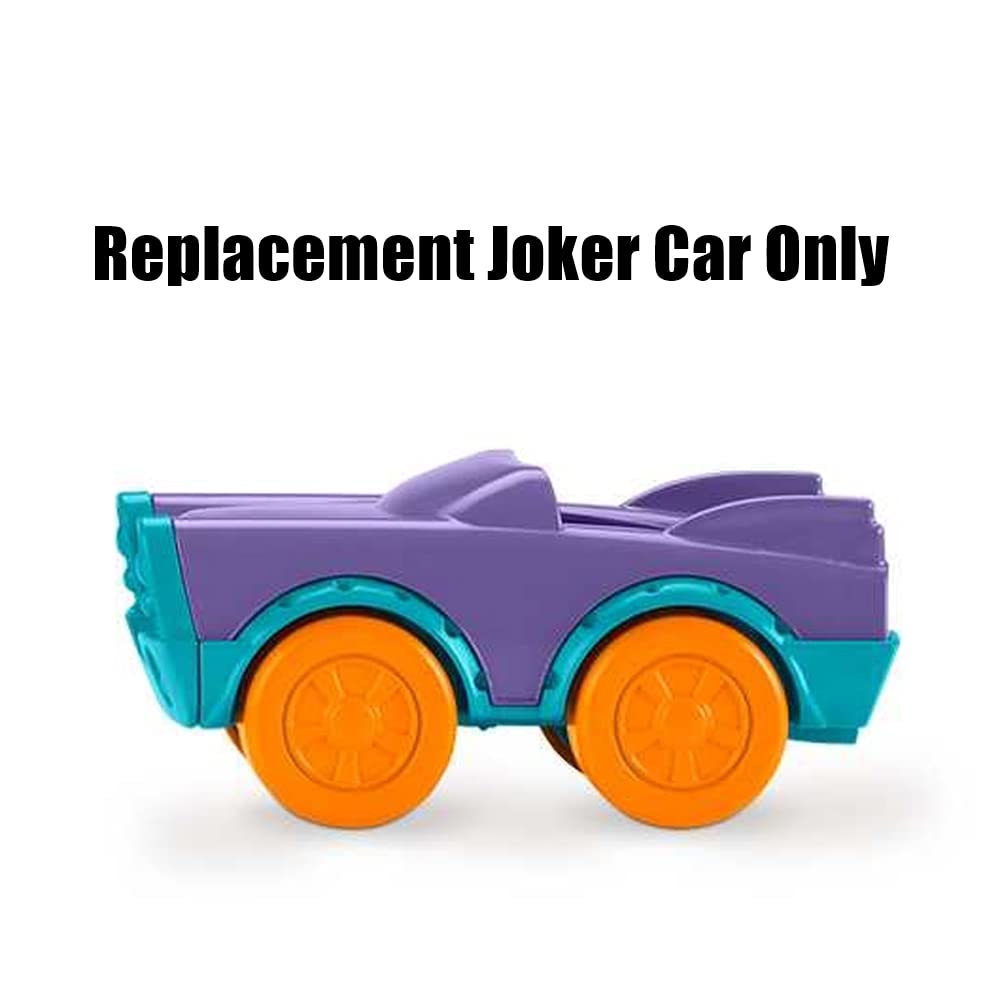 Fisher-Price Little People DC Superfriends Deluxe Batcave Playset Replacement Part - Purple & Blue Joker Car (HHY77) | Compatible with Toddler Superhero Pretend Play & Action Figure Collections