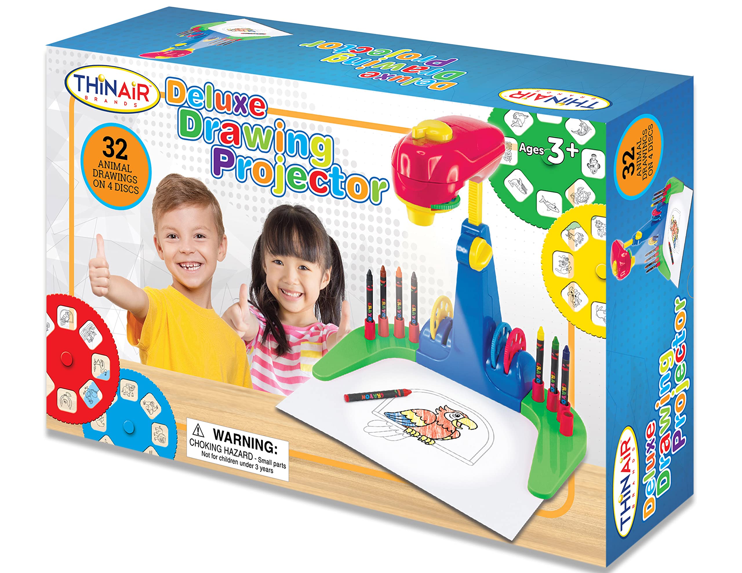 Kids Drawing Projector with 32 Animal Images - Fun Tracing Toy for Preschool Learning & Creative Play