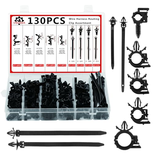 Automotive Wire Loom Clips 130PCS