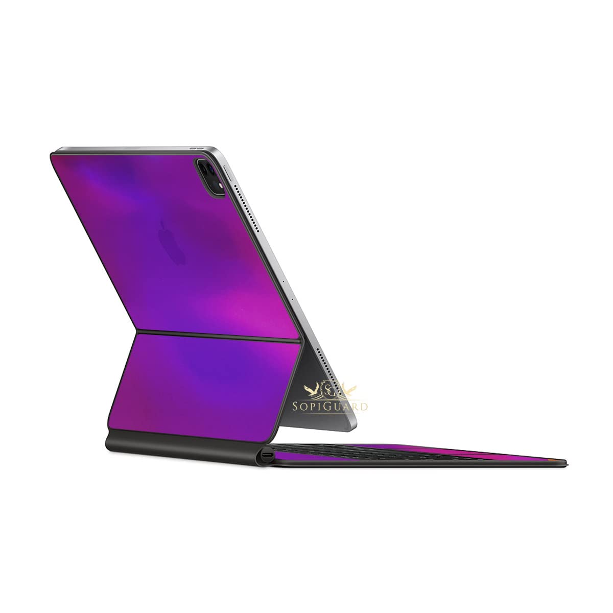 SopiGuard Premium Vinyl Skin for iPad Pro Magic Keyboard 12.9 (2021 Model A2229) - Edge-to-Edge Protection Cover for Top, Keyboard & Back Panel - Chroma Fusion Design - Perfect for Work, Travel & Creative Professionals