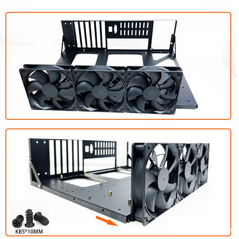 Open Chassis Rack - EATX ATX MATX ITX PC Open Frame Test Bench Case for Gaming & Computer Hardware Testing - Perfect for DIY Builds, Overclocking & Component Showcase