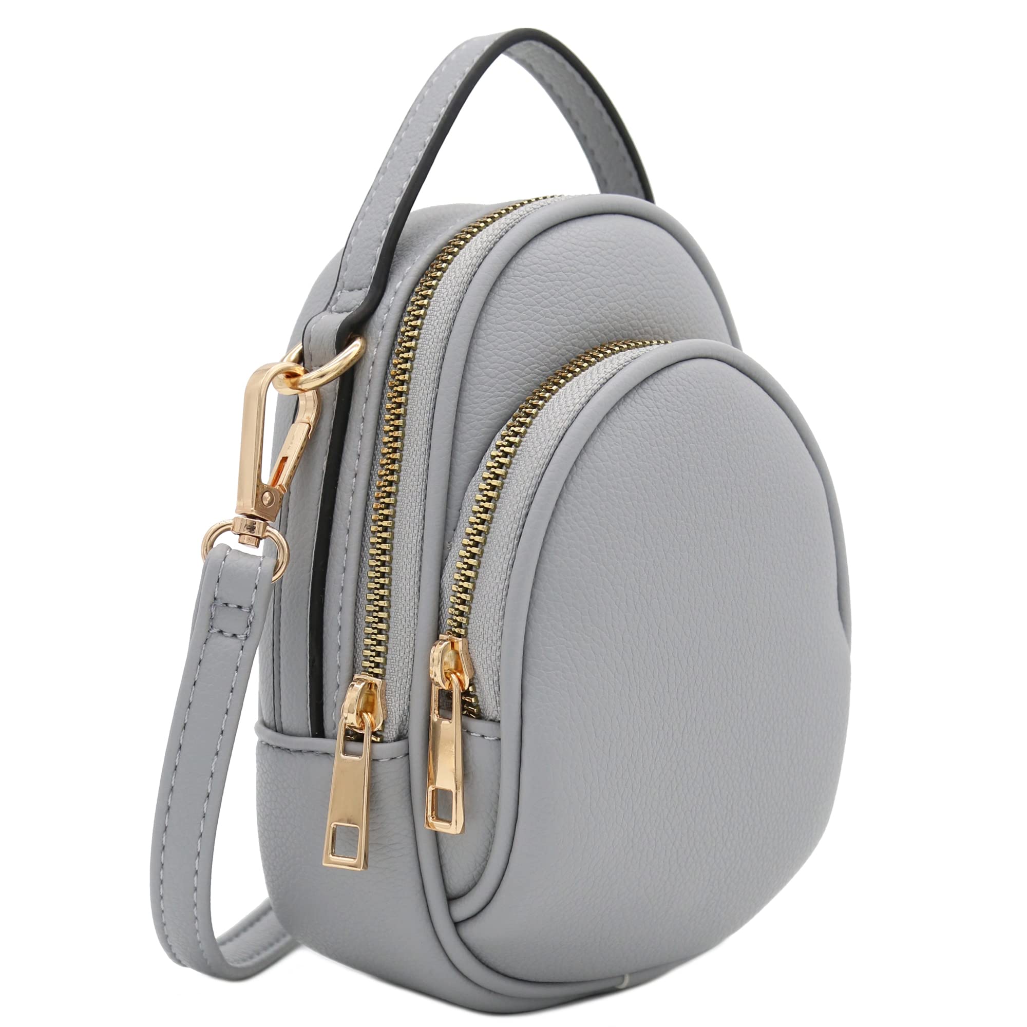 Stylish Two-Compartment Mini Oval PU Leather Crossbody Bag for Women - Perfect for Everyday Use, Travel & Date Nights