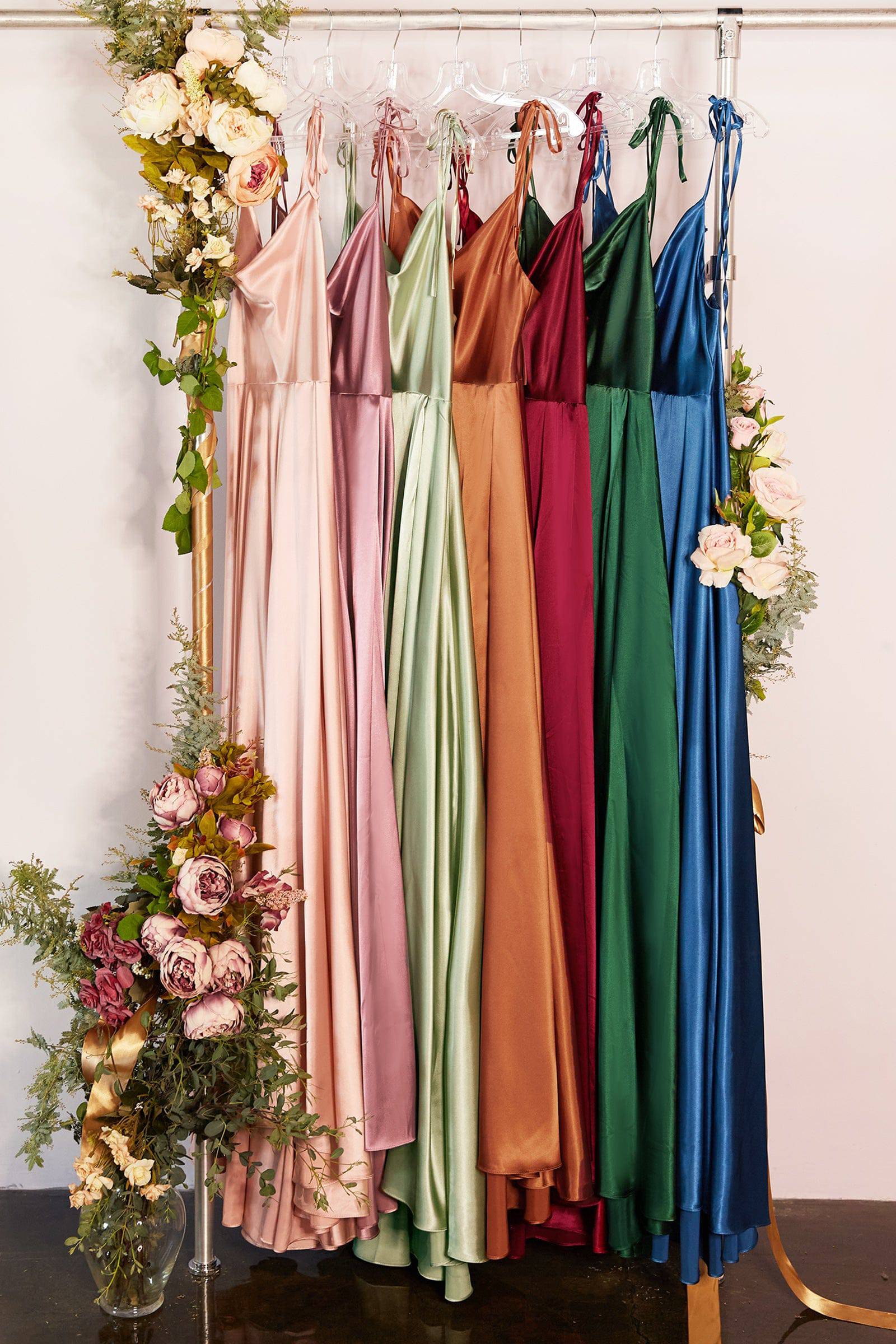 Cinderella Divine BD104 Elegant Flowing Satin Evening Gown for Women - XS to M Size - Perfect for Prom, Wedding, and Formal Events