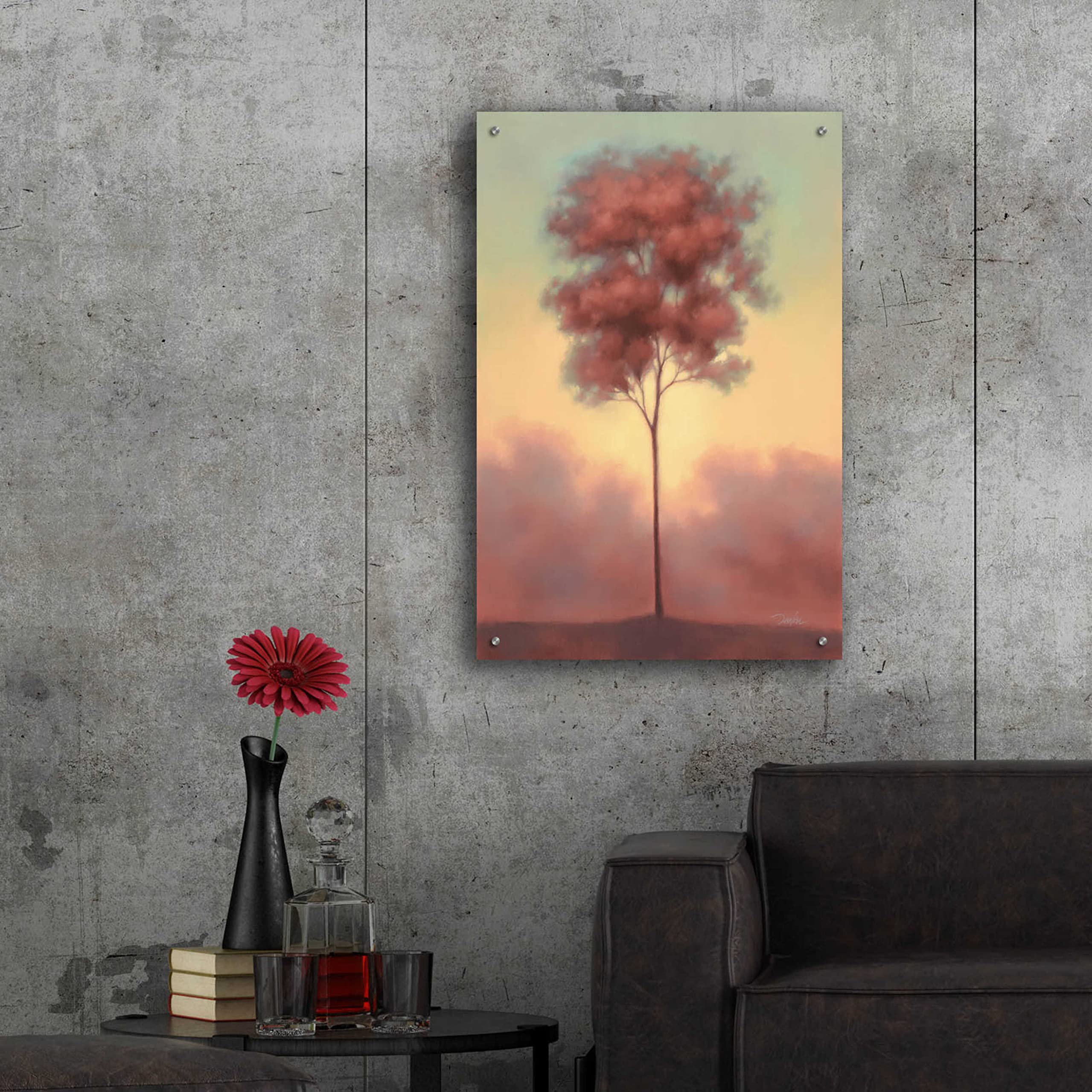 Epic Art 'Solitude II' by Darlou Gams - Premium Acrylic Glass Wall Art Painting 24x36 Inches - Modern Home Decor for Living Room, Bedroom & Office
