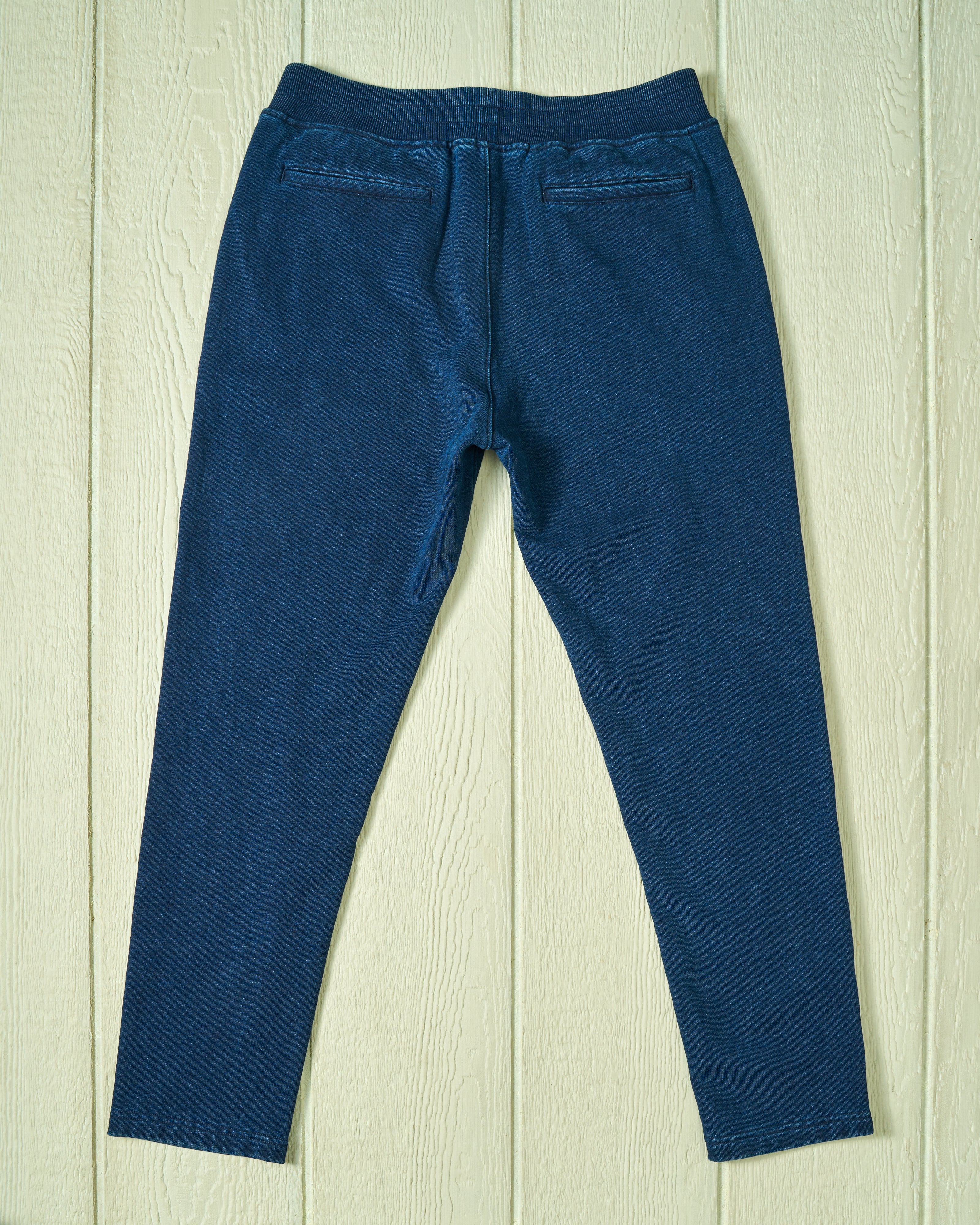 Monterey Pant - Dark Wash Indigo Loopback Terry Casual Pants for Men | Comfortable Lounge & Everyday Wear
