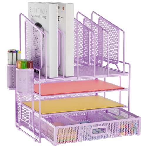 Purple Vertical File Folder