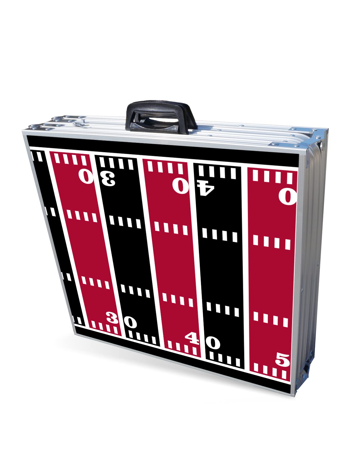 8-Foot Folding Portable Beer Pong Table with Optional Cup Holes & LED Lights - Atlanta Football Field Design - Perfect for Parties, Tailgating & Outdoor Games (Multiple Models Available)