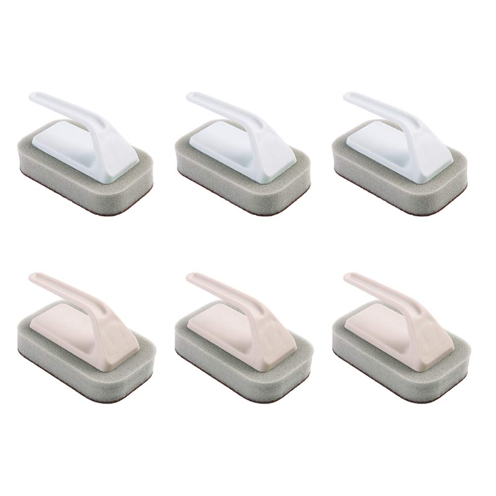 Hemoton 6pcs Heavy Duty Kitchen Scrub Brushes - Pot & Plate Cleaner for Rust, Paint, Dirt - Perfect for Home & Restaurant Use