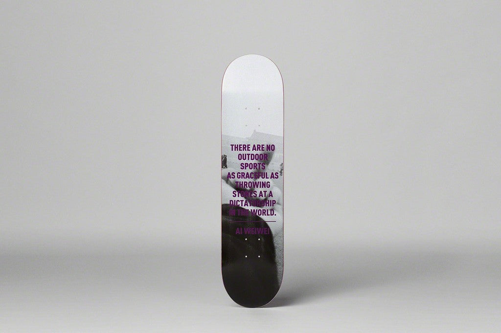 AI WEI WEI F*?!K Limited Edition Skateboard Deck - Collector's Art Piece for Skateboarding & Home Decor