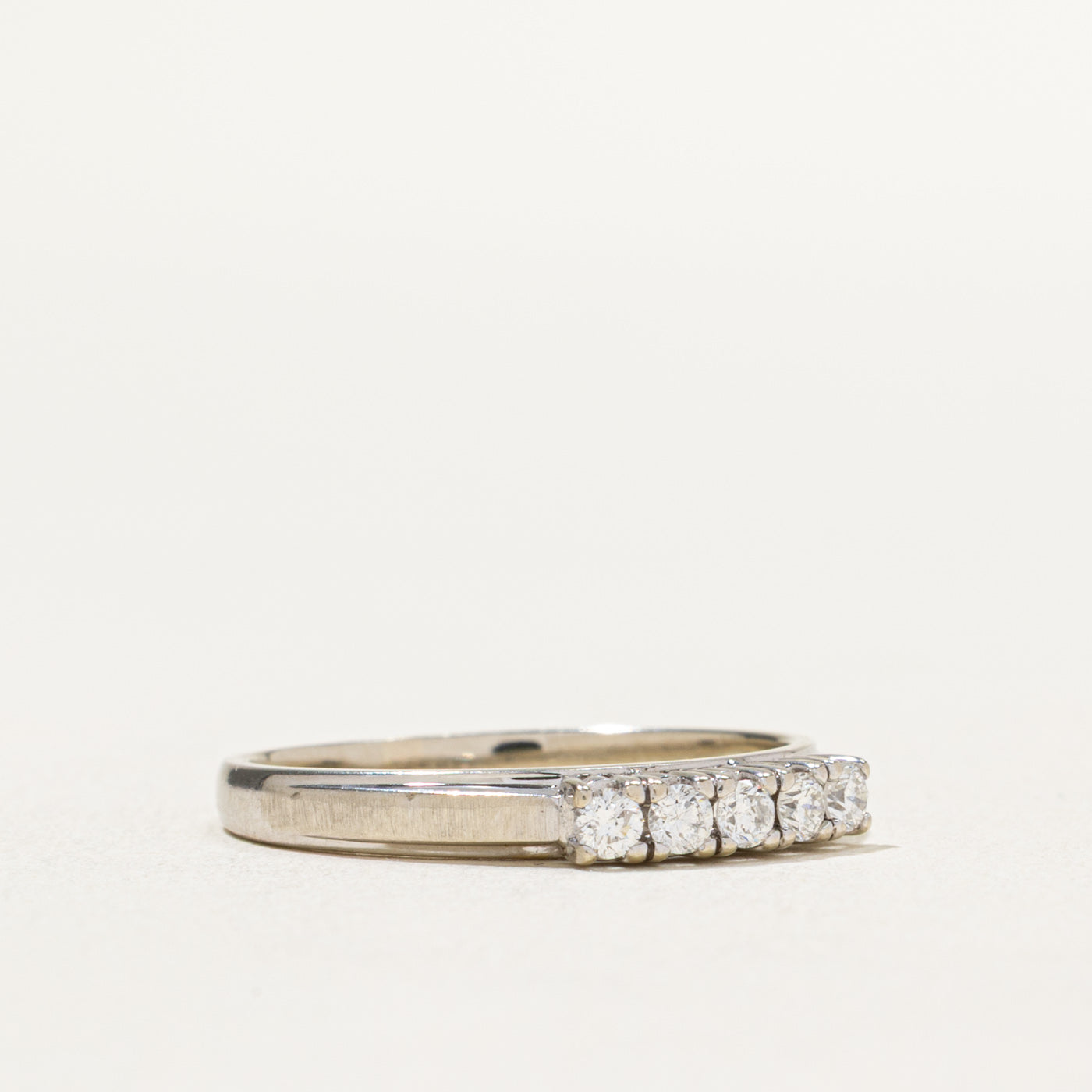0.25ctw Five Stone Diamond Wedding Band Ring - Size 7.25 - Perfect for Anniversary, Engagement & Bridal Jewelry Gifts
