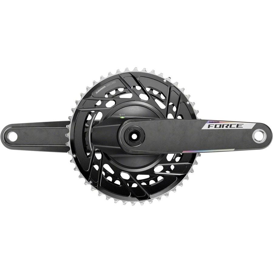 SRAM Force AXS Power Meter Crankset - 175mm, 12-Speed, 48/35T Thread Mount, 8-Bolt PM Spider, DUB Spindle, Carbon Fiber | Road & Gravel Bike Upgrade for Accurate Power Measurement & Performance Tracking