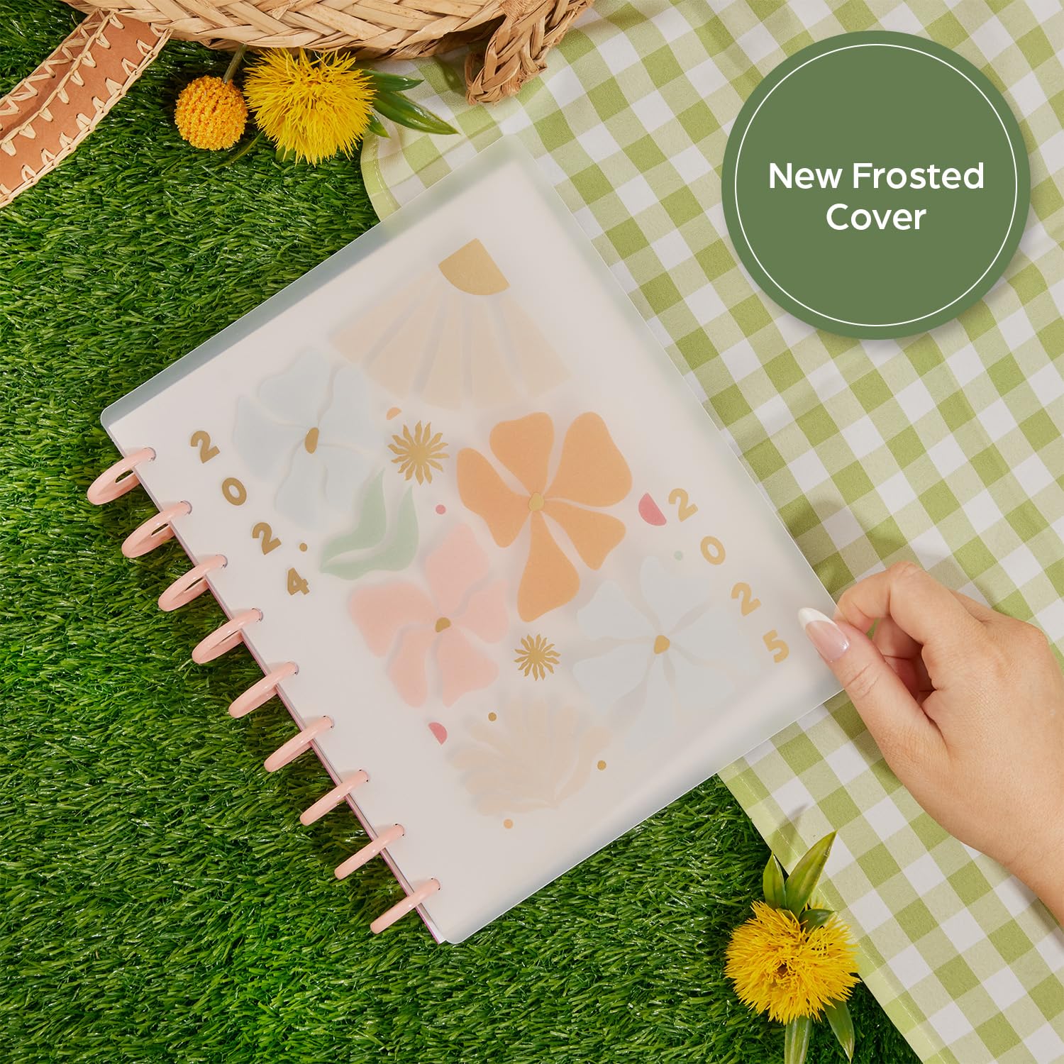 Happy Planner Disc-Bound Academic Planner 2024-2025 - 12-Month Dashboard Layout (July 2024 to June 2025) | Classic Size 7
